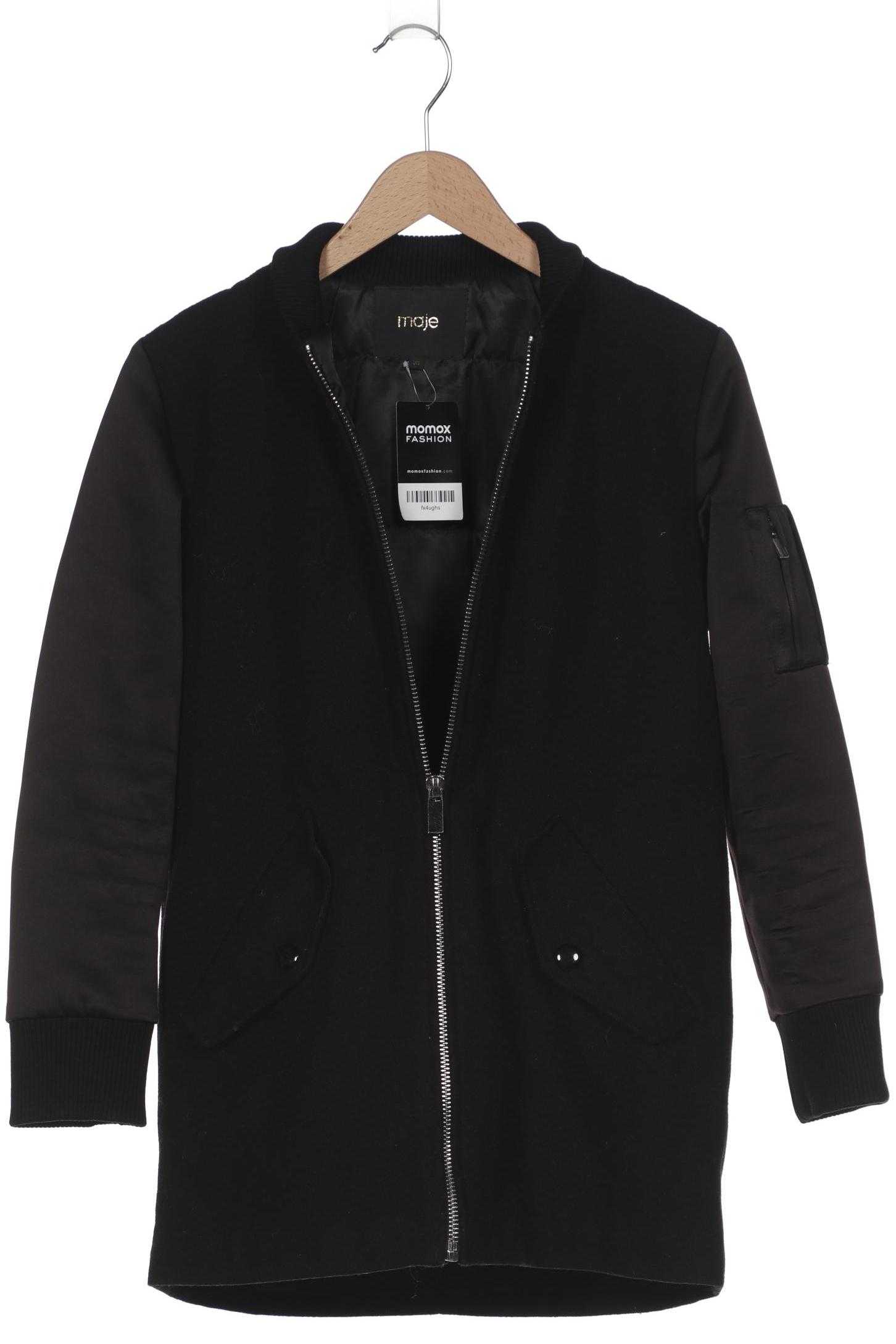 

maje Damen Mantel, schwarz, Gr. 36