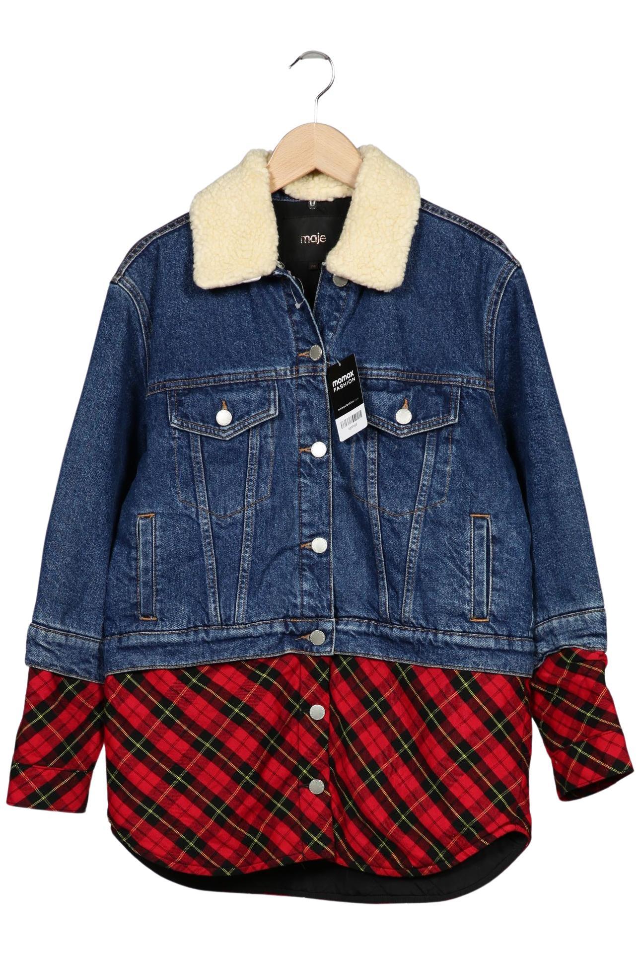 

maje Damen Mantel, blau, Gr. 38