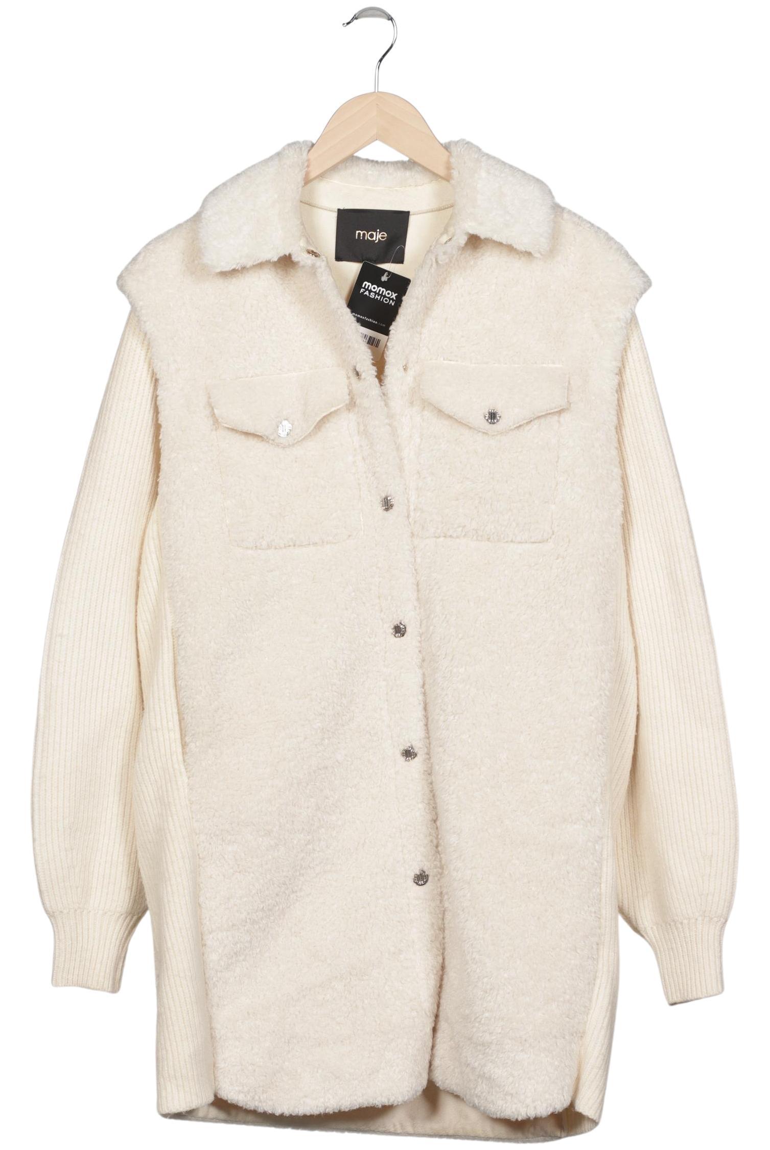 

maje Damen Mantel, cremeweiß, Gr. 36