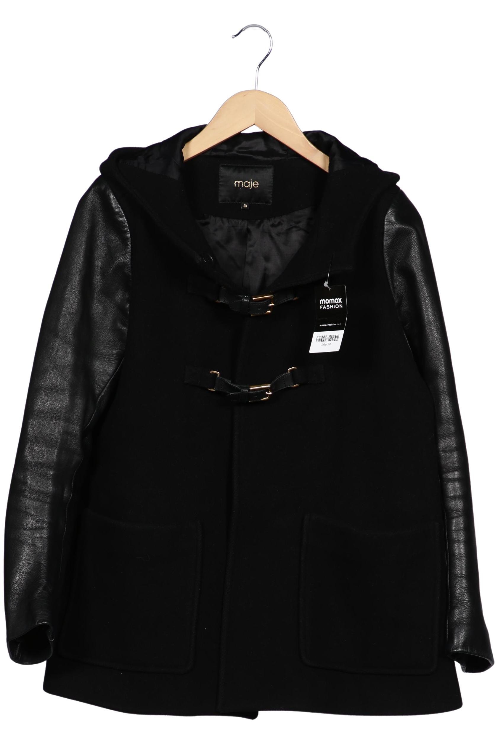 

maje Damen Mantel, schwarz, Gr. 38