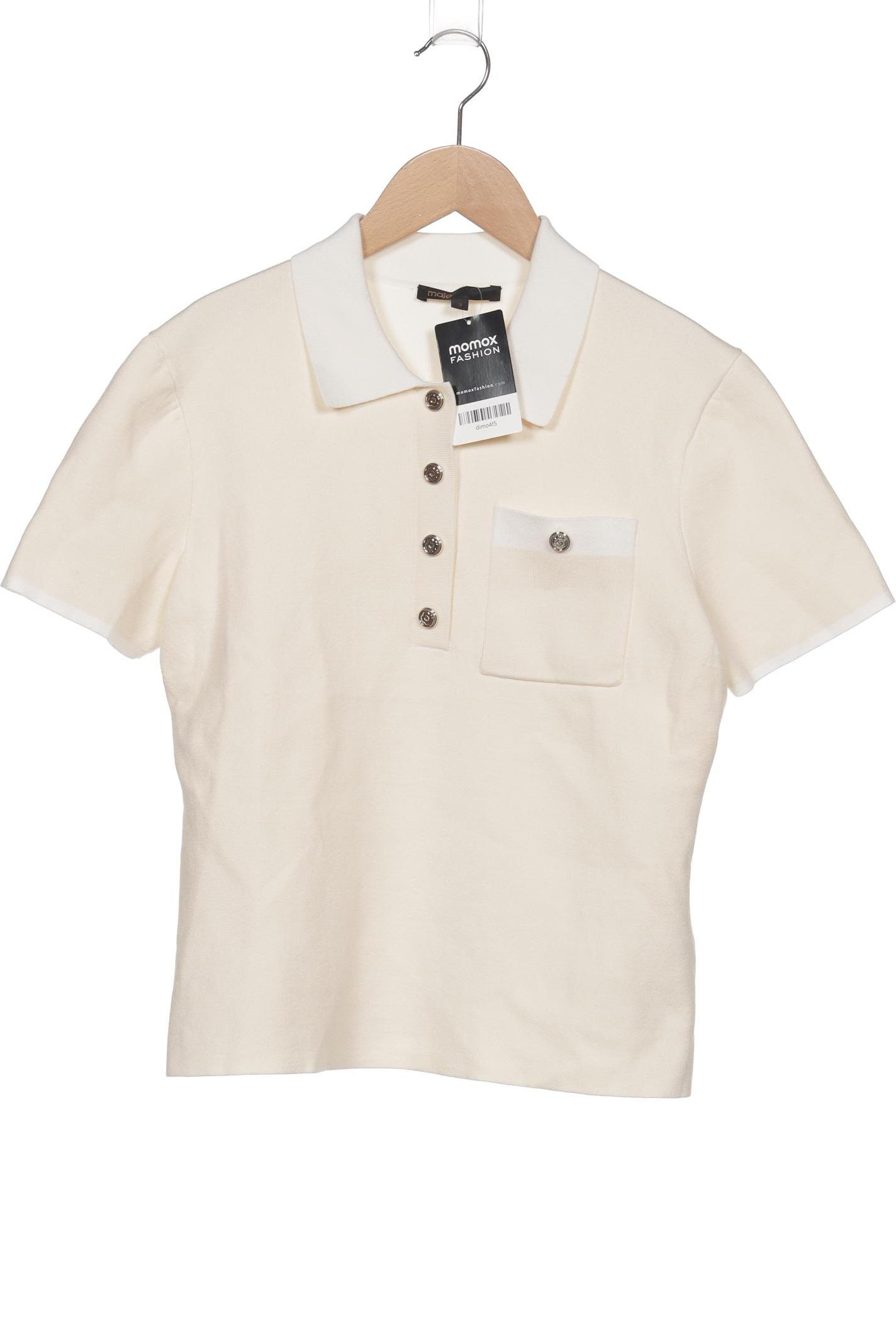 

maje Damen Poloshirt, cremeweiß, Gr. 42