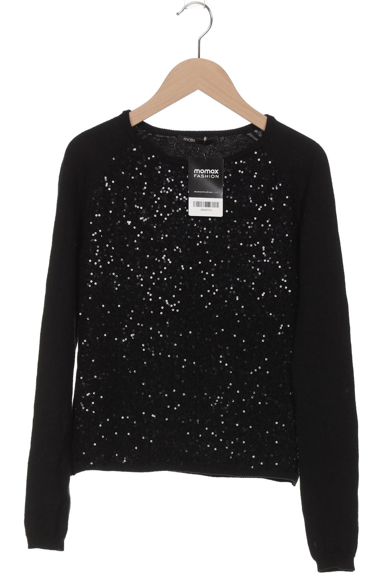 

maje Damen Pullover, schwarz, Gr. 36