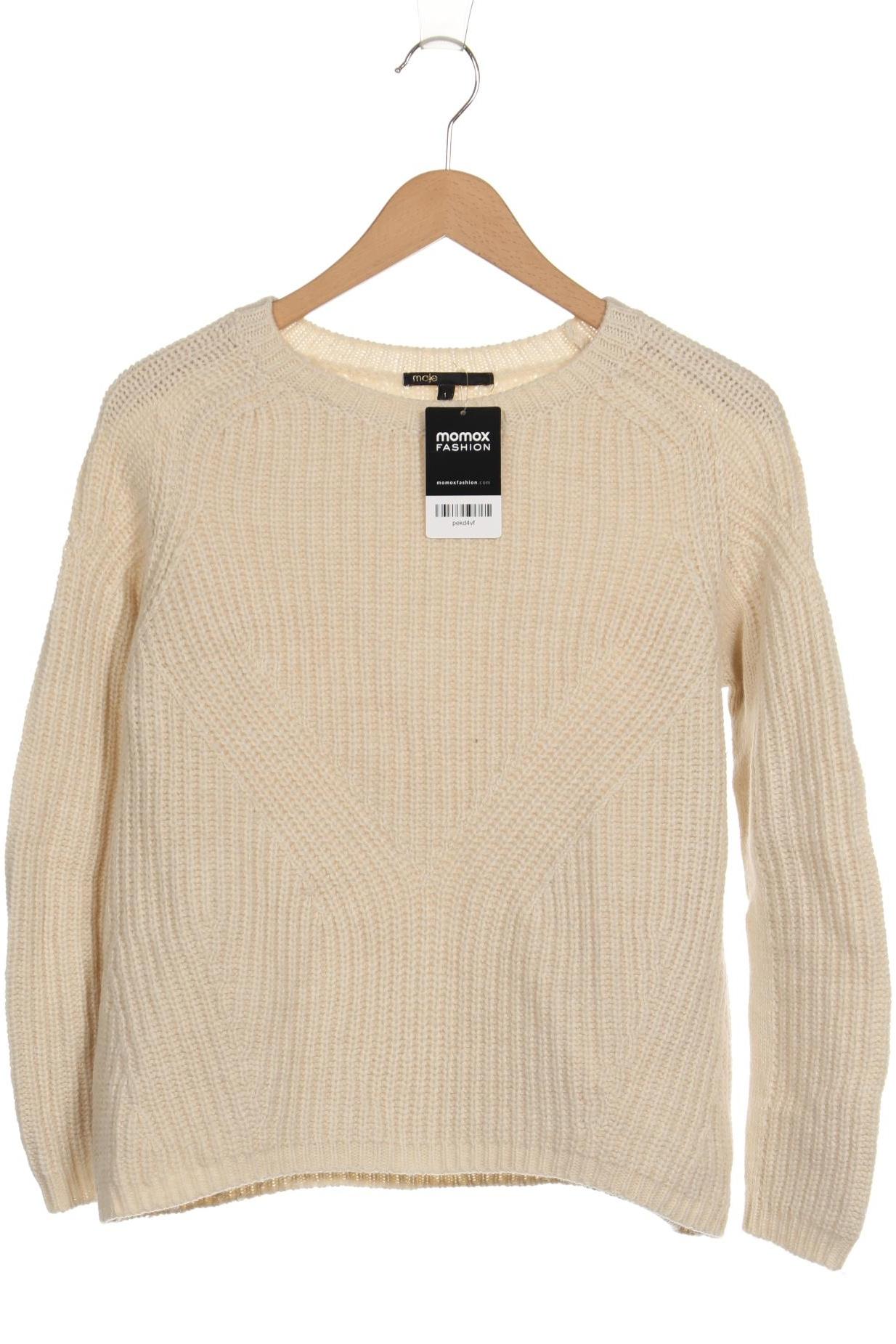 

maje Damen Pullover, cremeweiß, Gr. 36