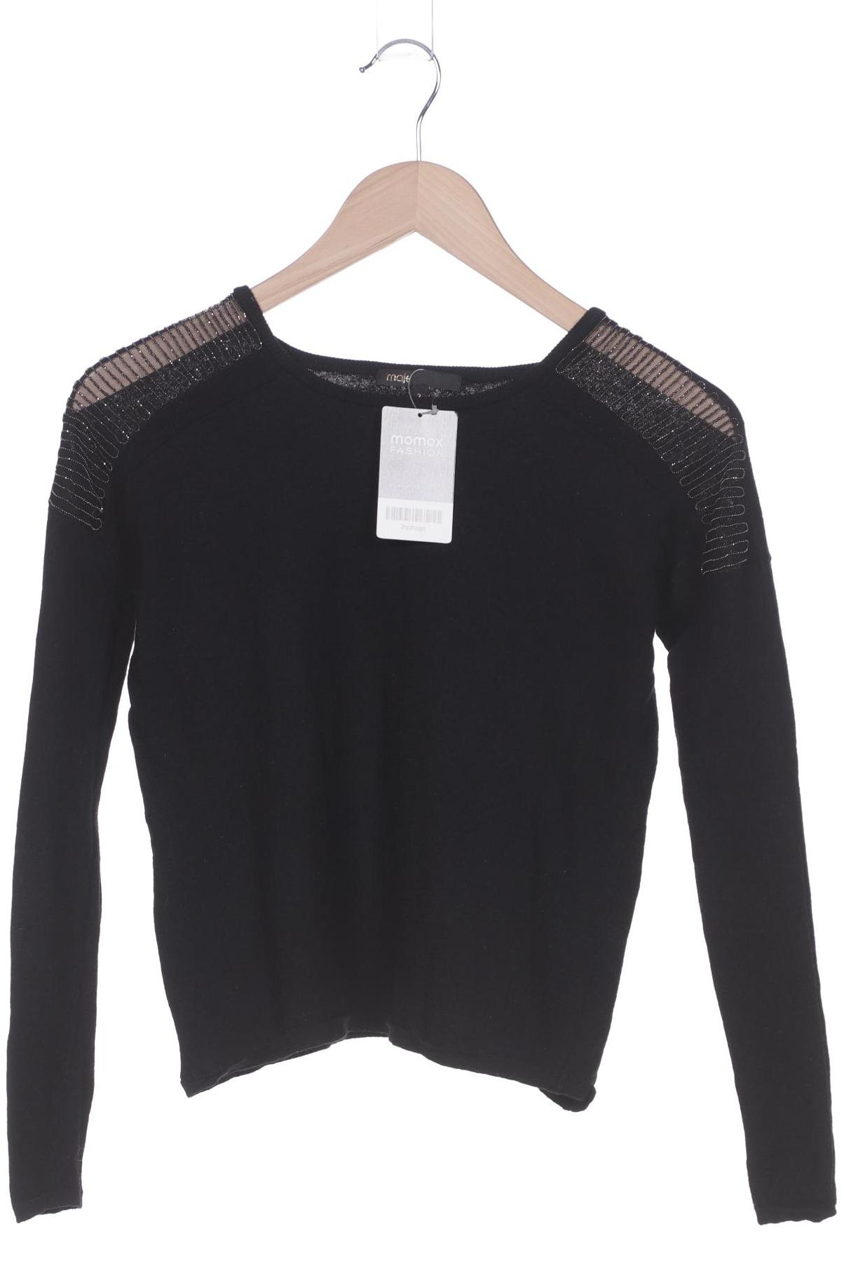 

maje Damen Pullover, schwarz, Gr. 38