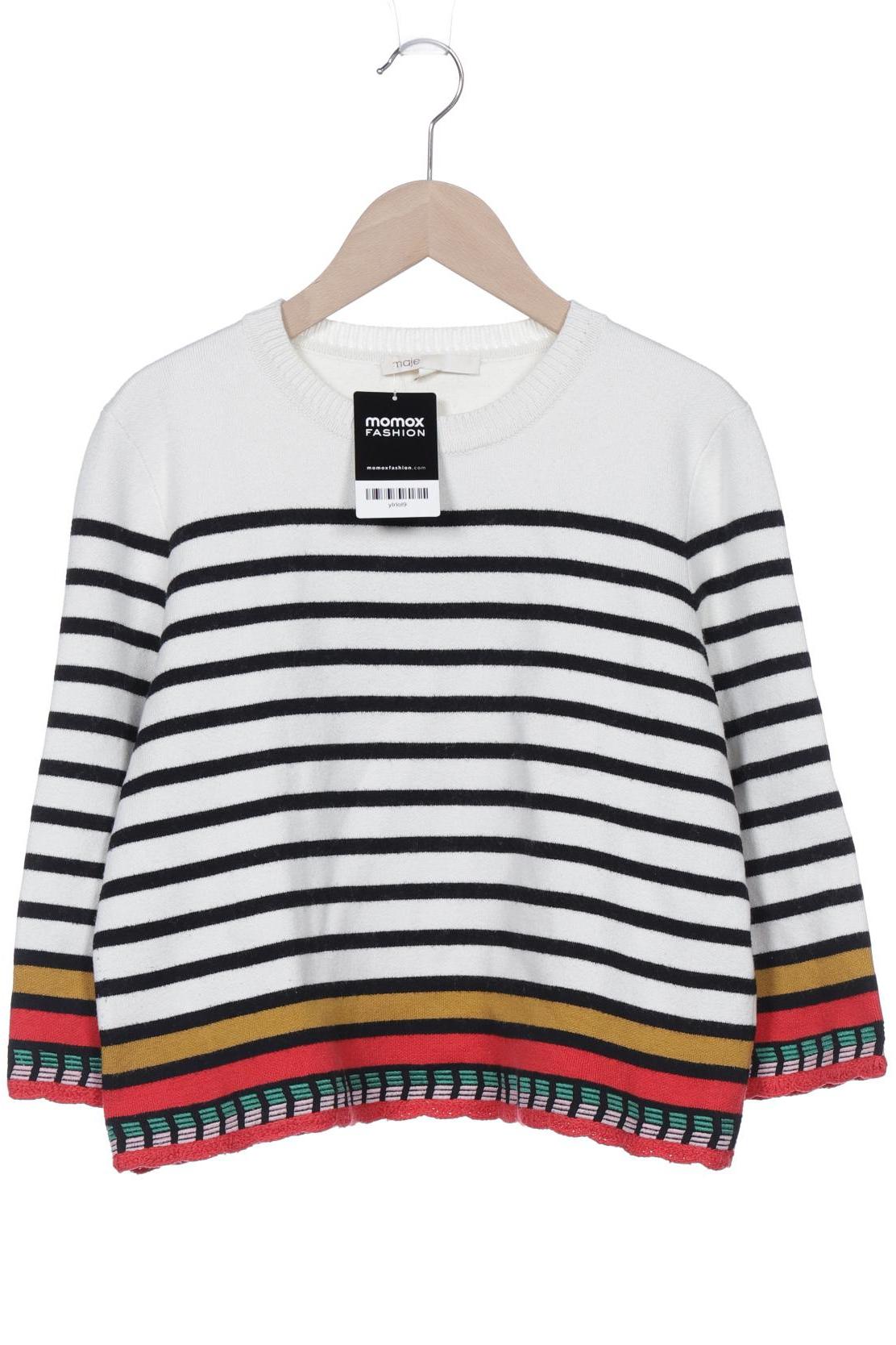 

maje Damen Pullover, weiß, Gr. 36