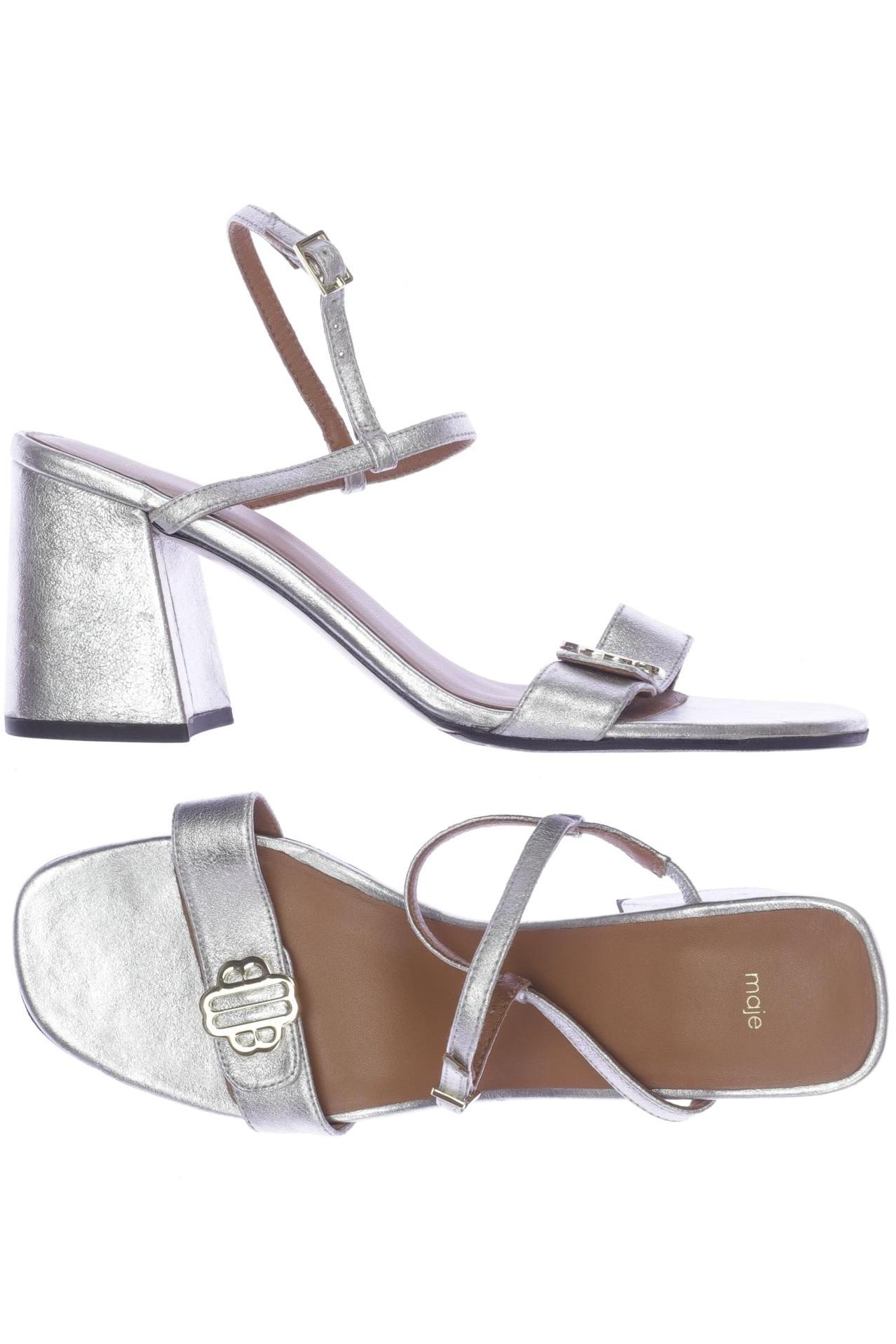

maje Damen Sandale, silber, Gr. 41