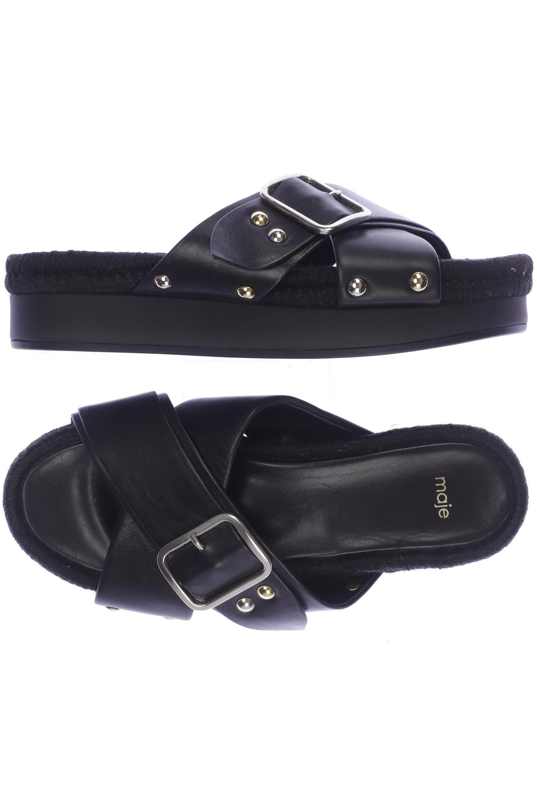

maje Damen Sandale, schwarz, Gr. 37