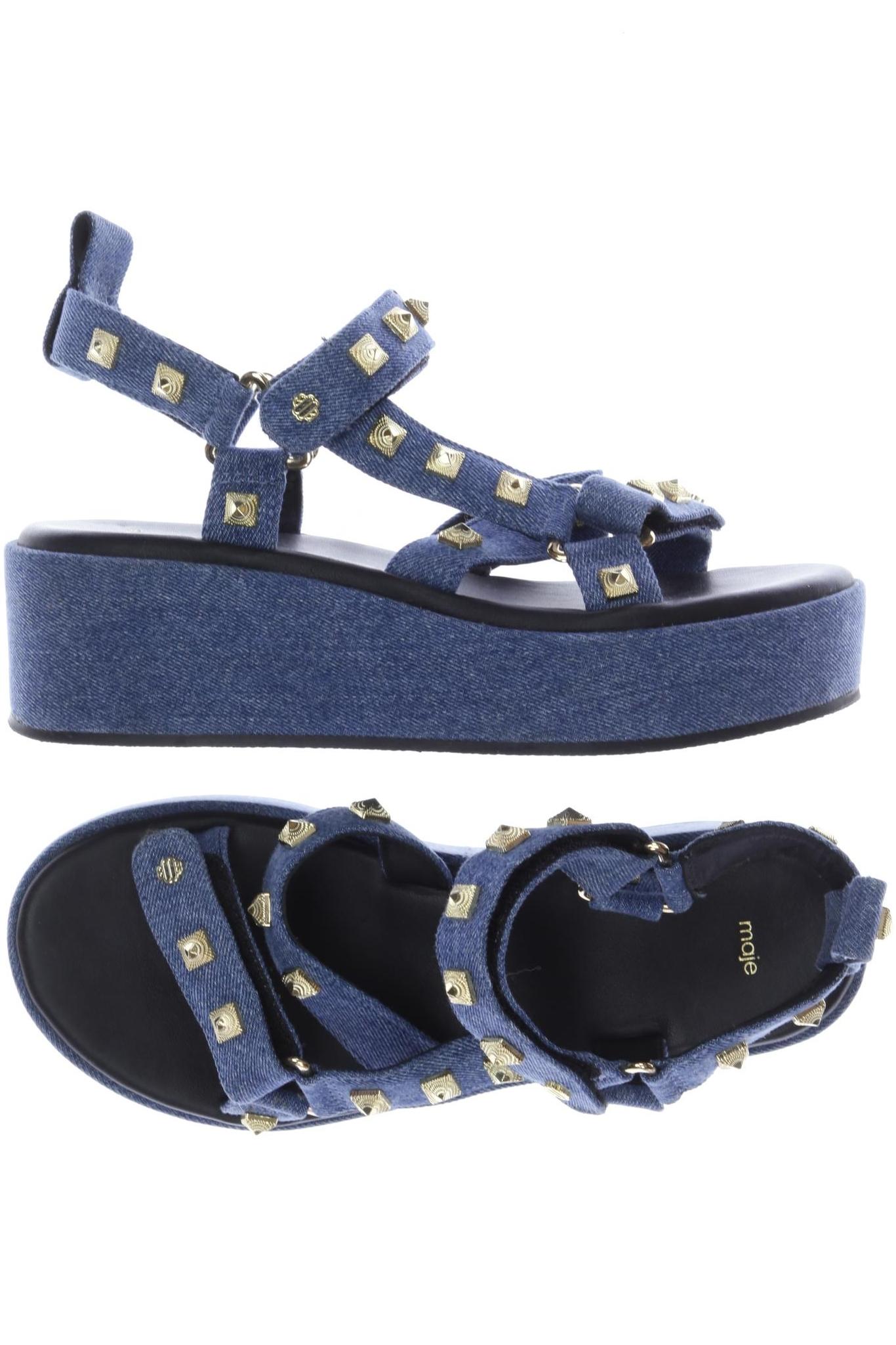 

maje Damen Sandale, blau, Gr. 38
