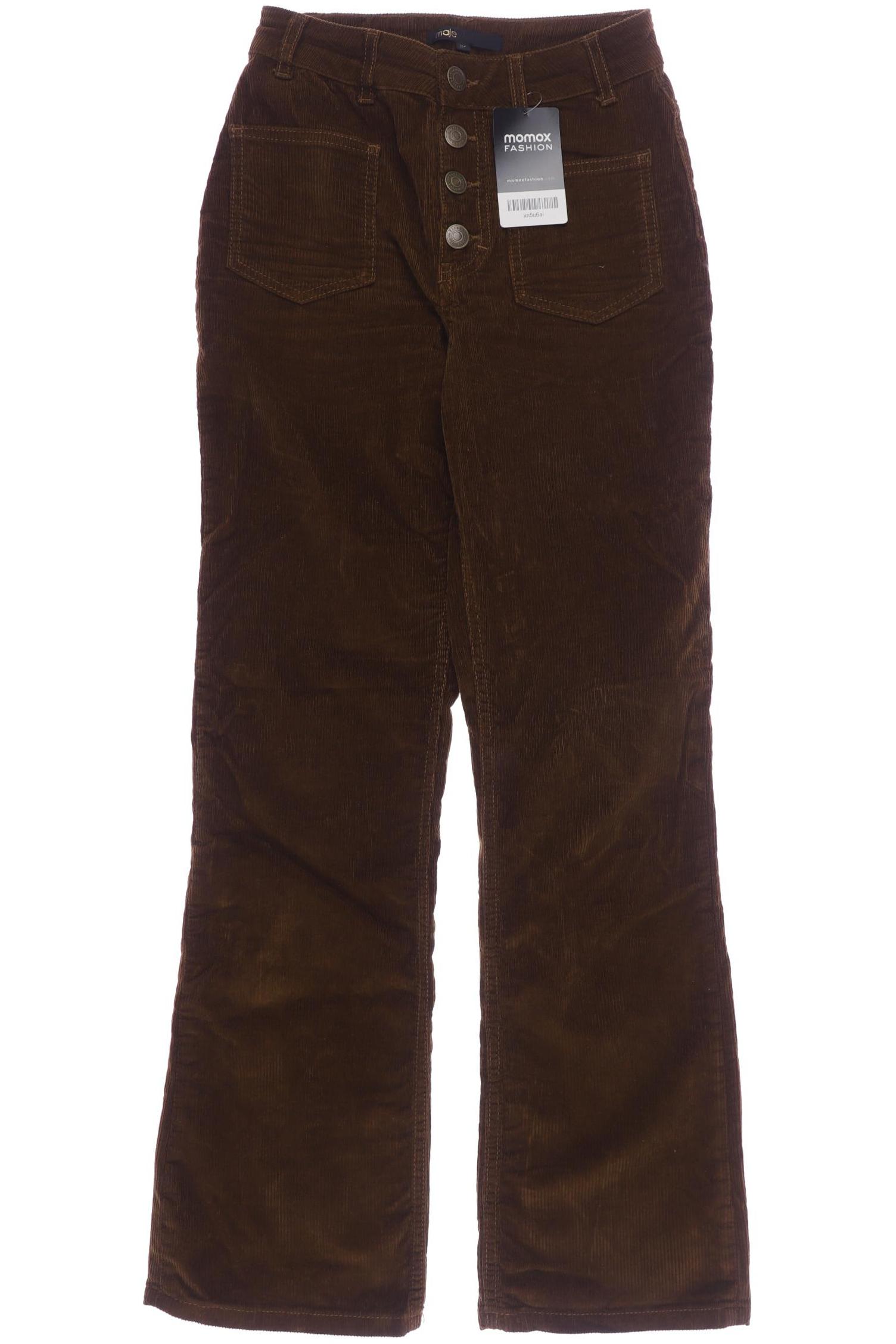 

maje Damen Stoffhose, braun, Gr. 34