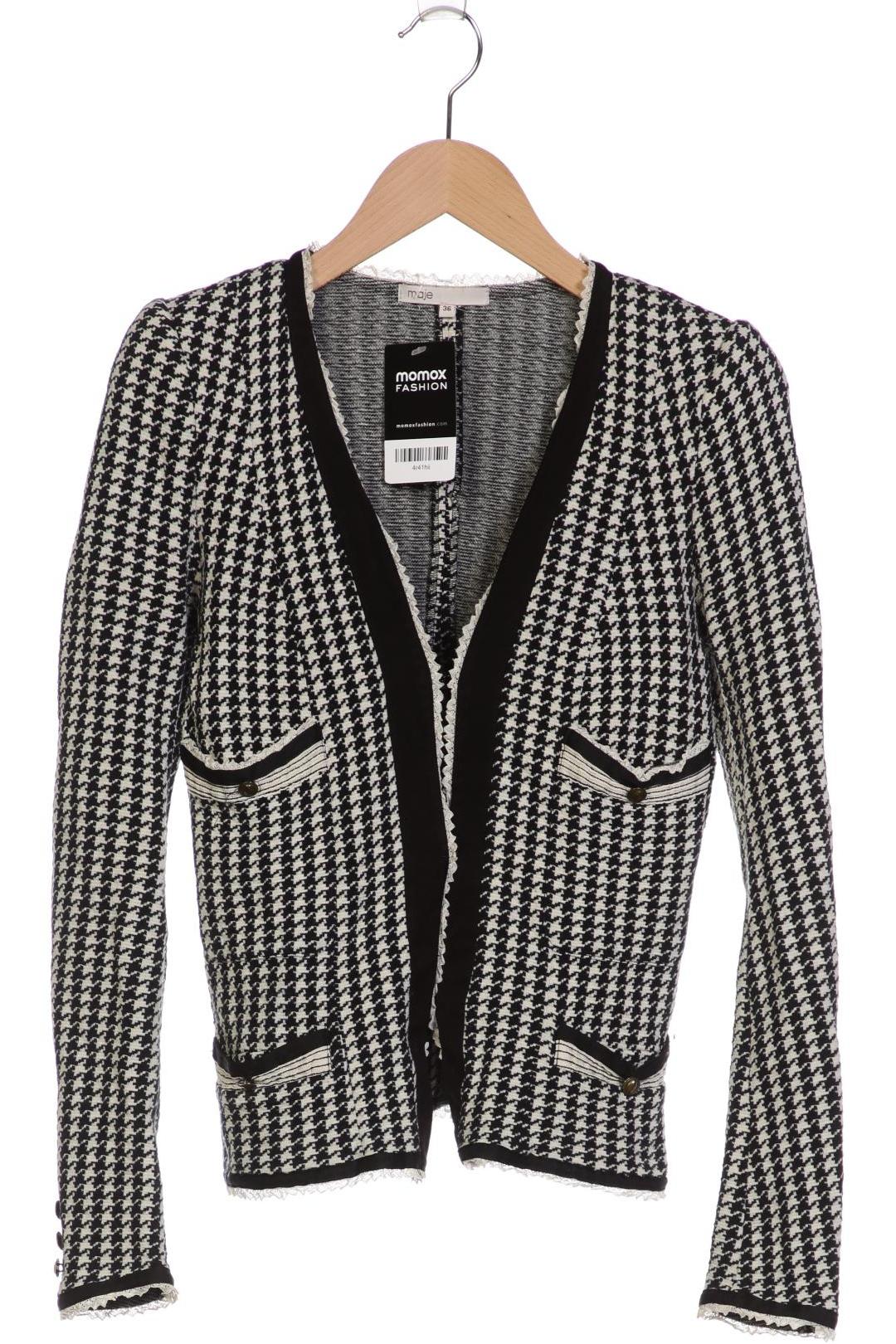 

maje Damen Strickjacke, schwarz, Gr. 36