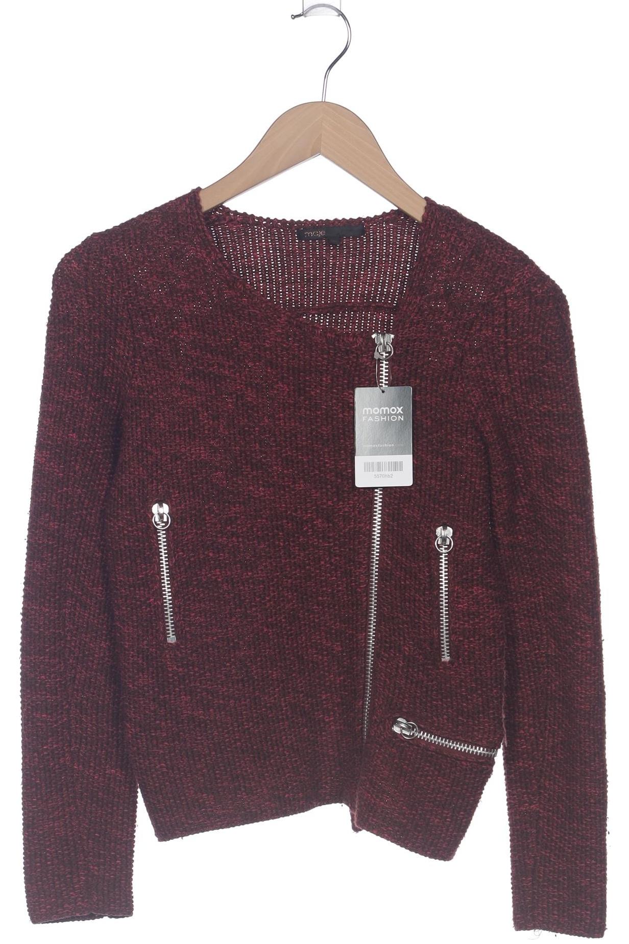 

maje Damen Strickjacke, bordeaux, Gr. 38