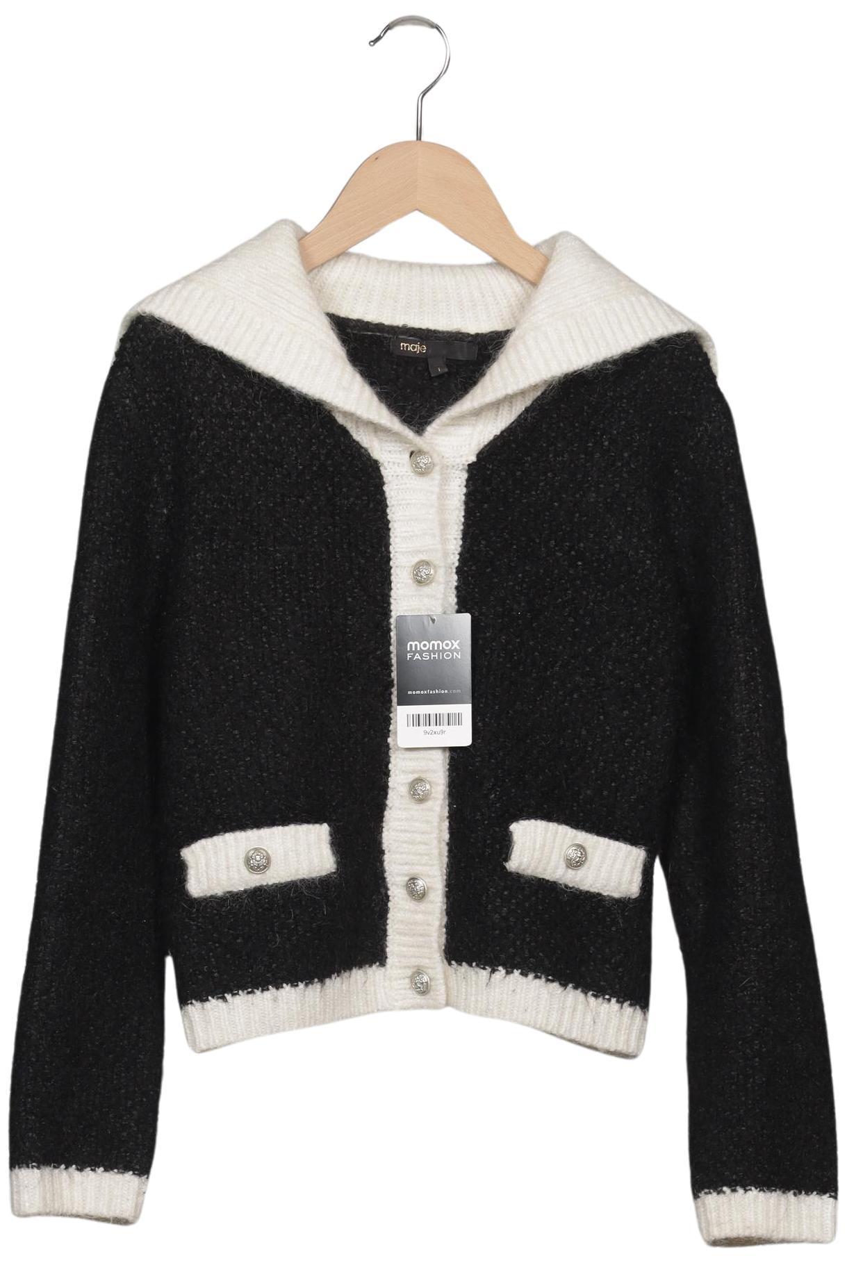 

maje Damen Strickjacke, schwarz, Gr. 36