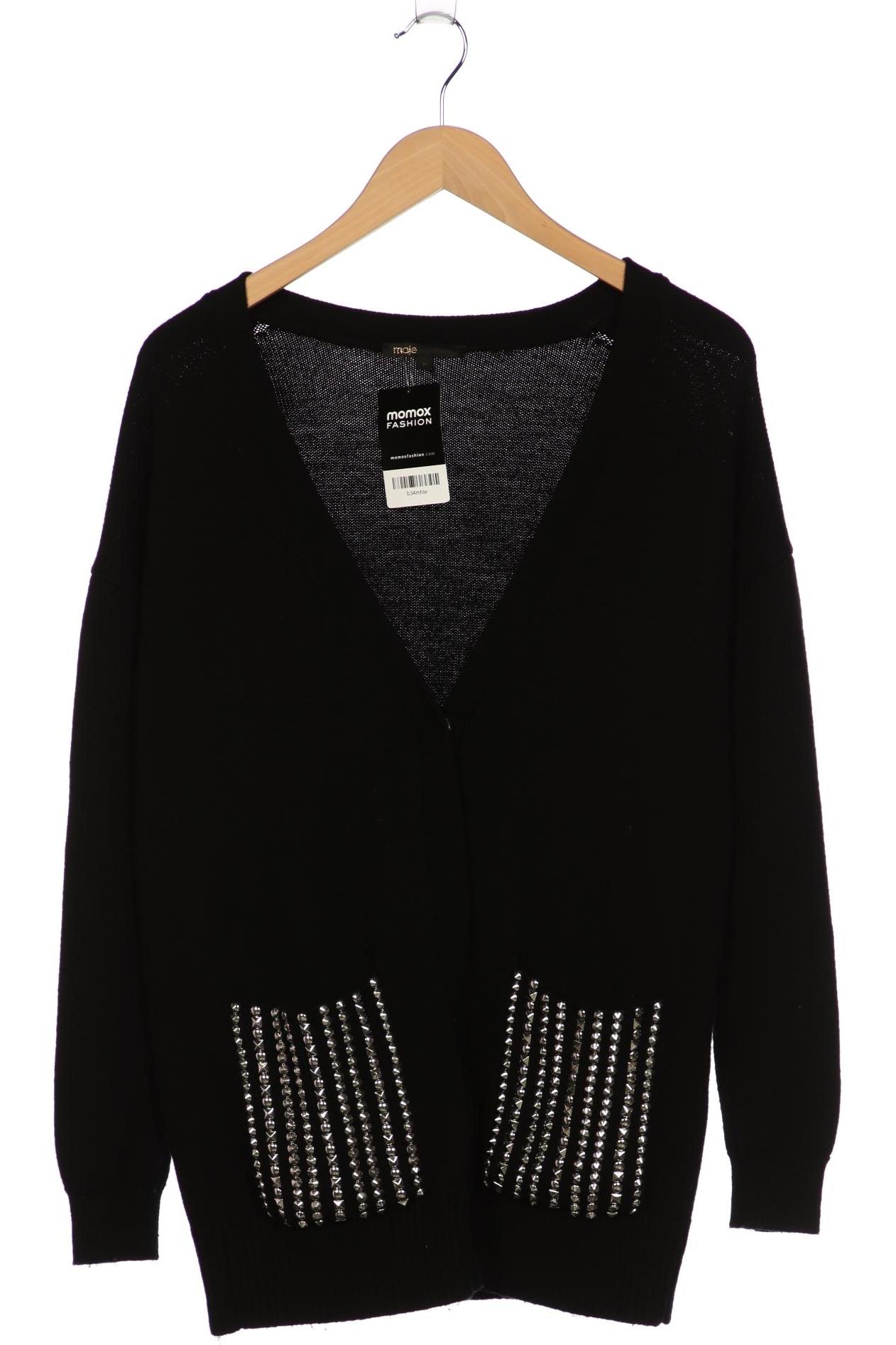 

maje Damen Strickjacke, schwarz, Gr. 38