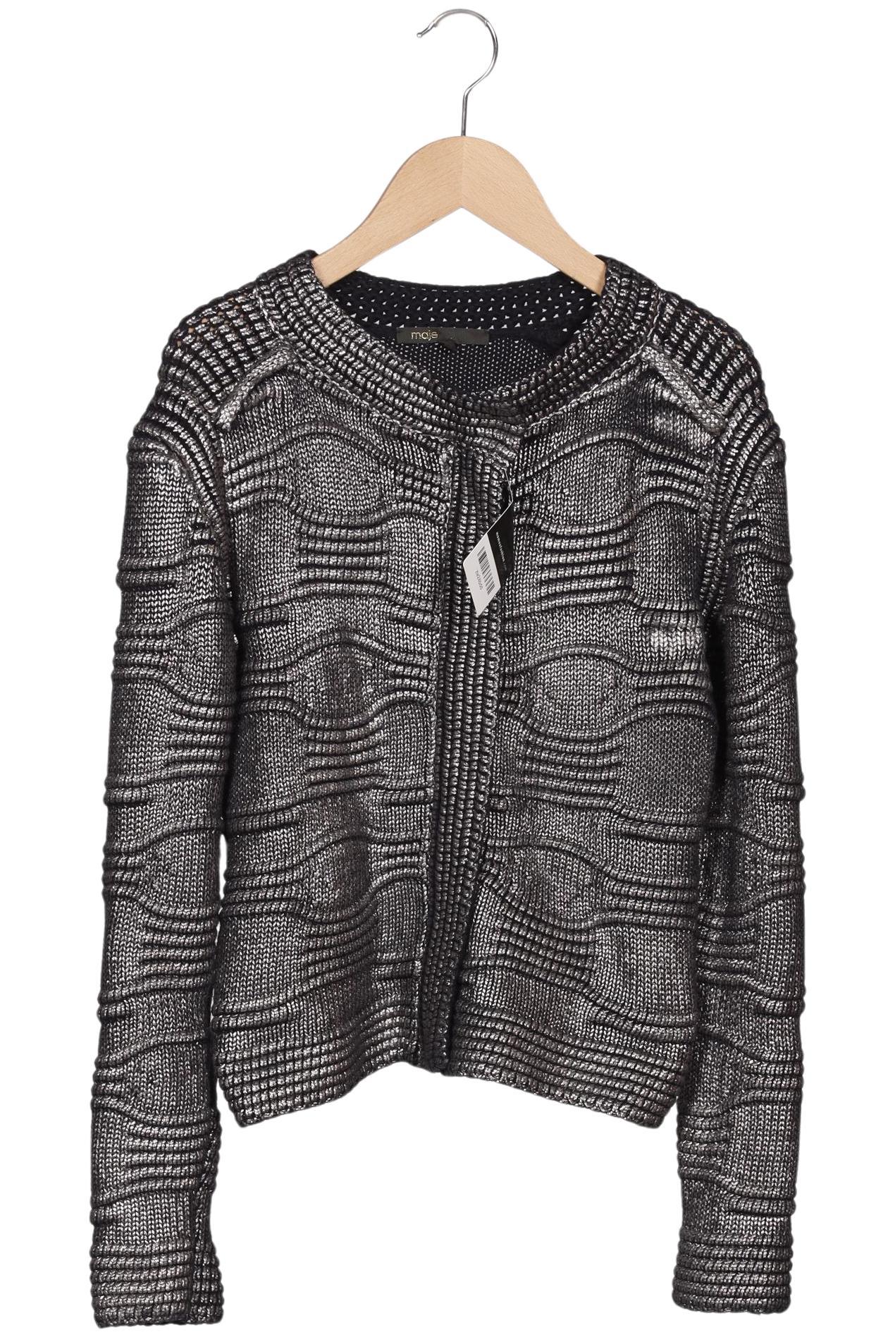 

maje Damen Strickjacke, silber, Gr. 36