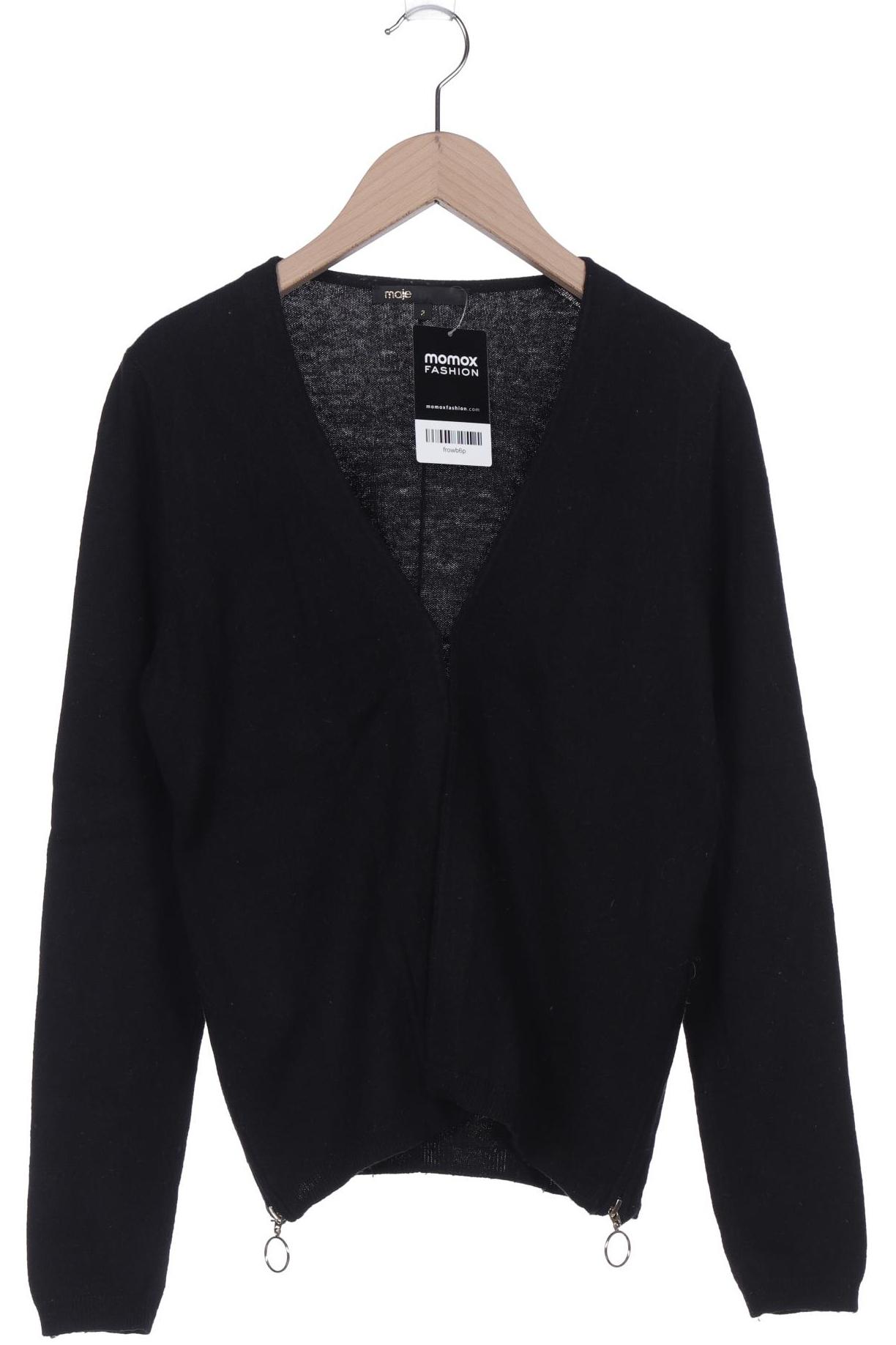 

maje Damen Strickjacke, schwarz, Gr. 38