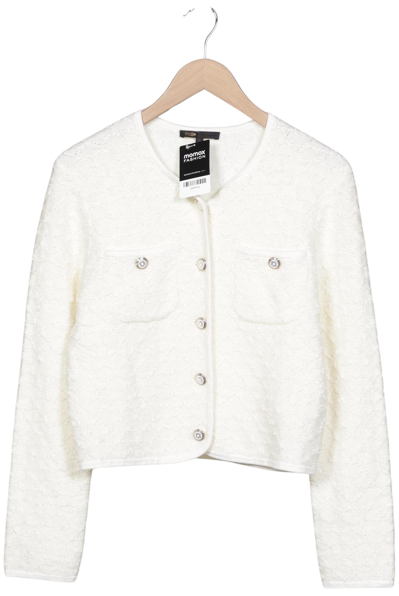 

maje Damen Strickjacke, cremeweiß, Gr. 42