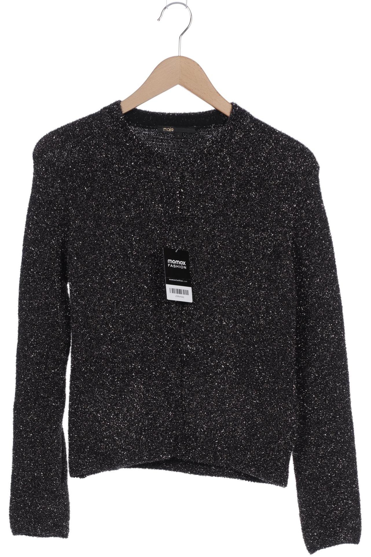 

maje Damen Strickjacke, schwarz, Gr. 42