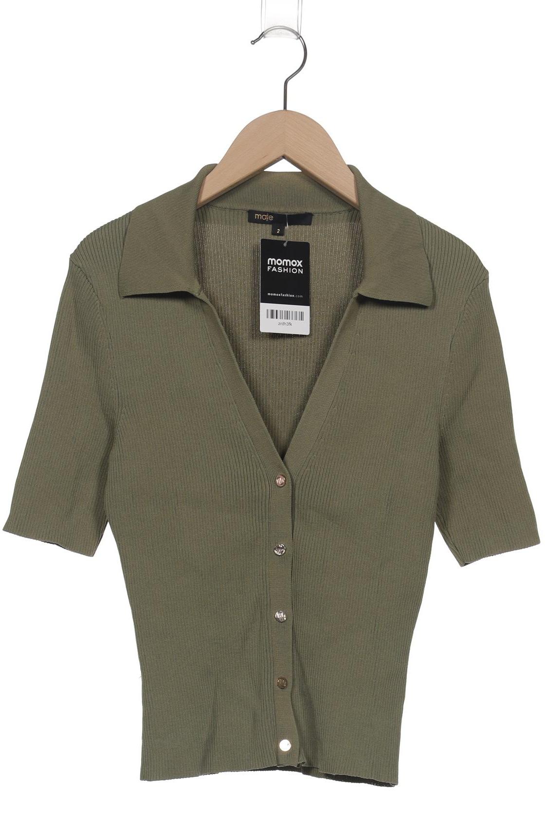

maje Damen Strickjacke, grün, Gr. 38