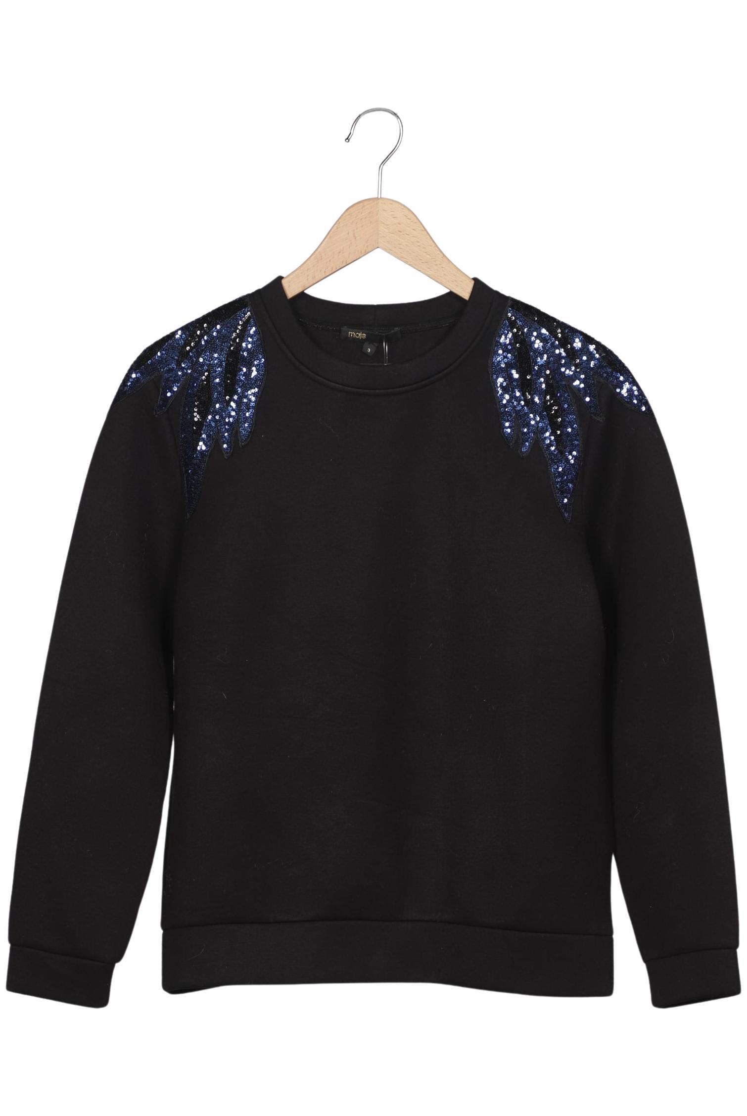 

maje Damen Sweatshirt, schwarz, Gr. 42