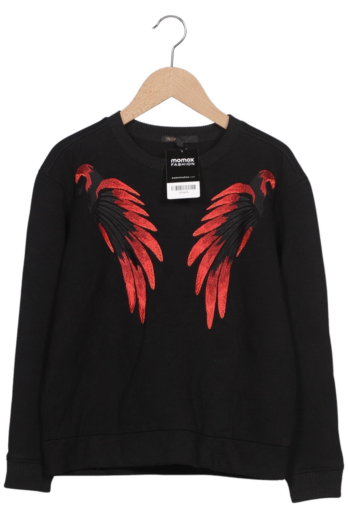 

maje Damen Sweatshirt, schwarz, Gr. 36