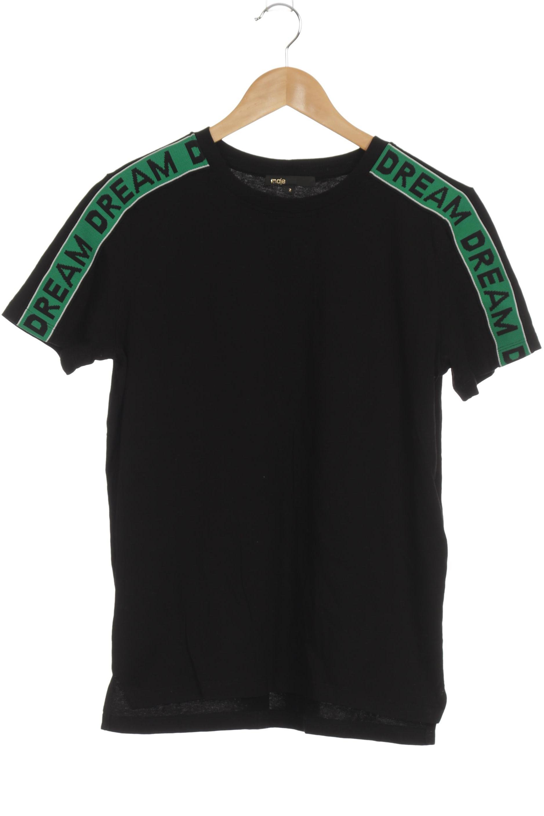

maje Damen T-Shirt, schwarz, Gr. 38