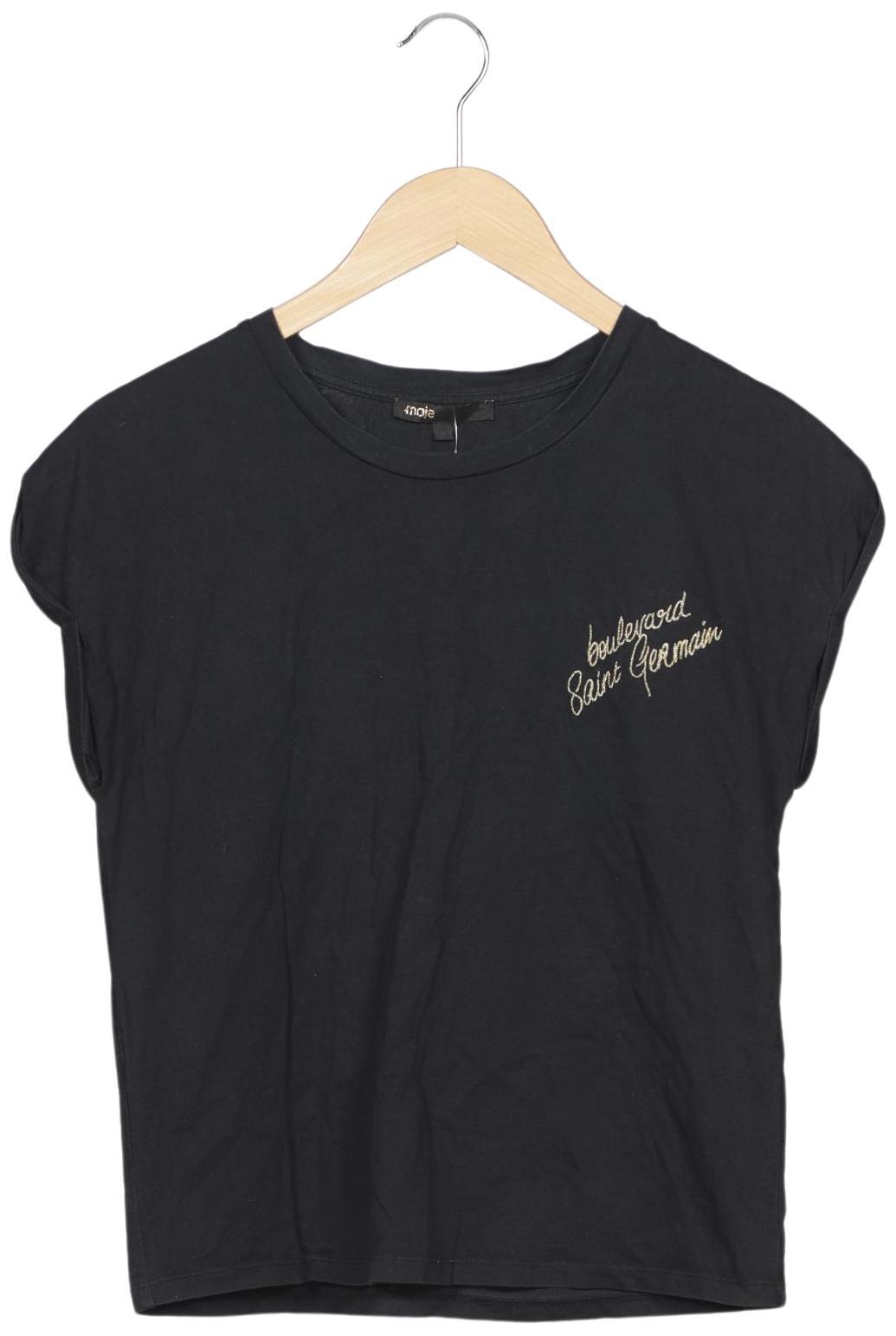 

maje Damen T-Shirt, marineblau, Gr. 36