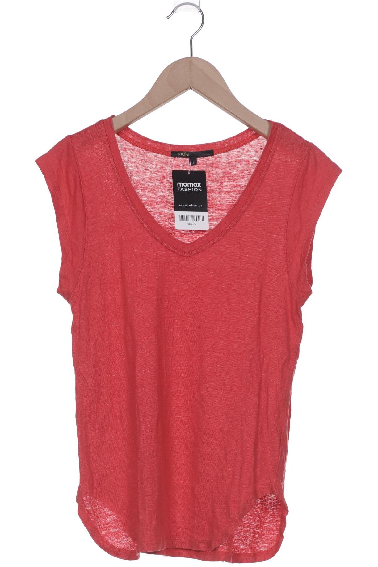 

maje Damen T-Shirt, rot, Gr. 38