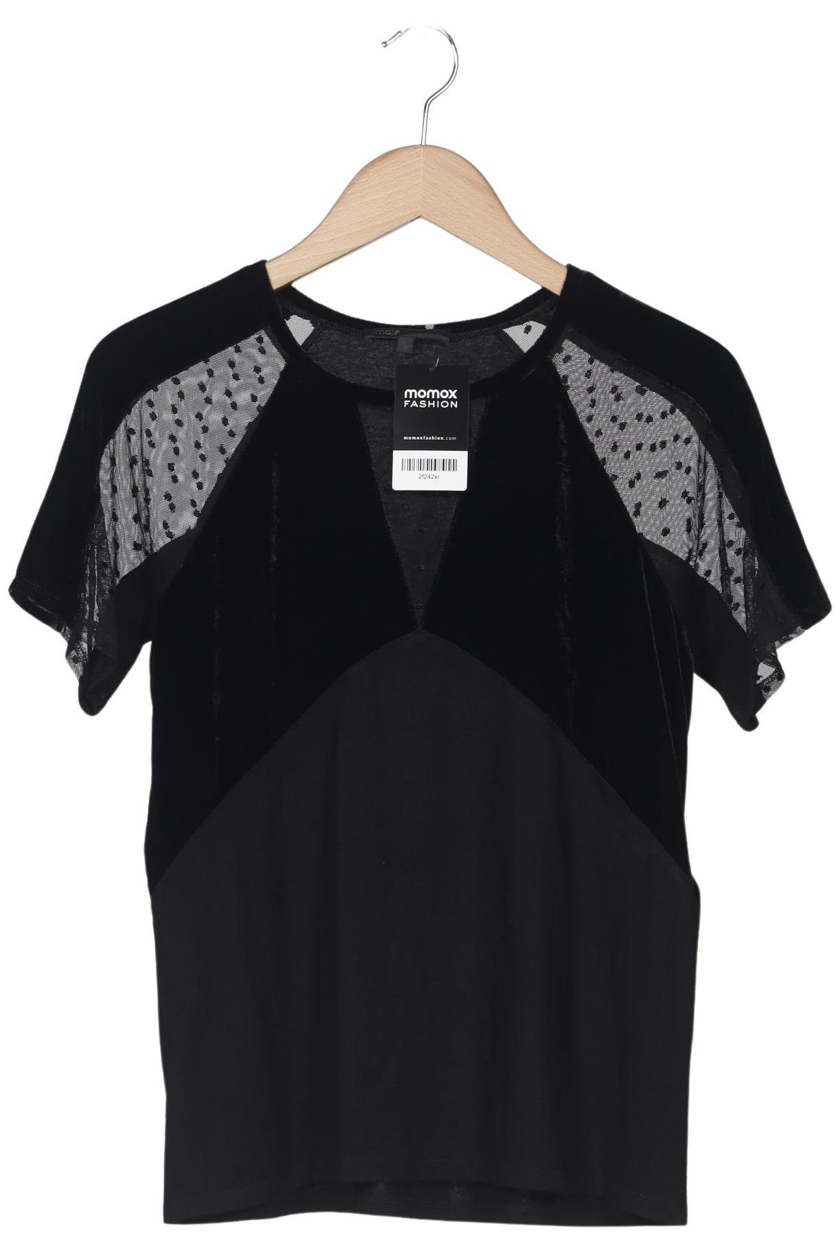 

maje Damen T-Shirt, schwarz, Gr. 42