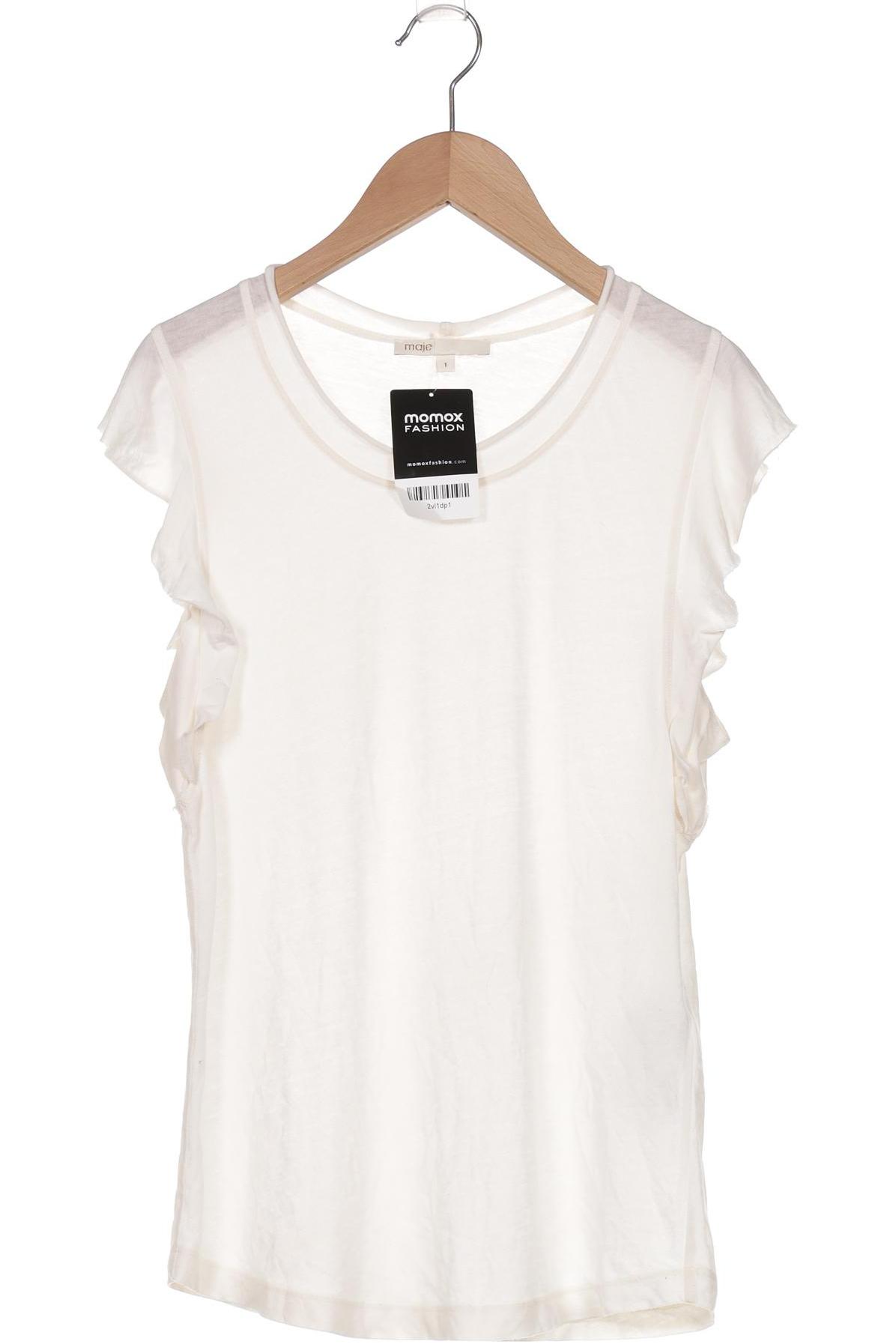 

maje Damen T-Shirt, cremeweiß, Gr. 36