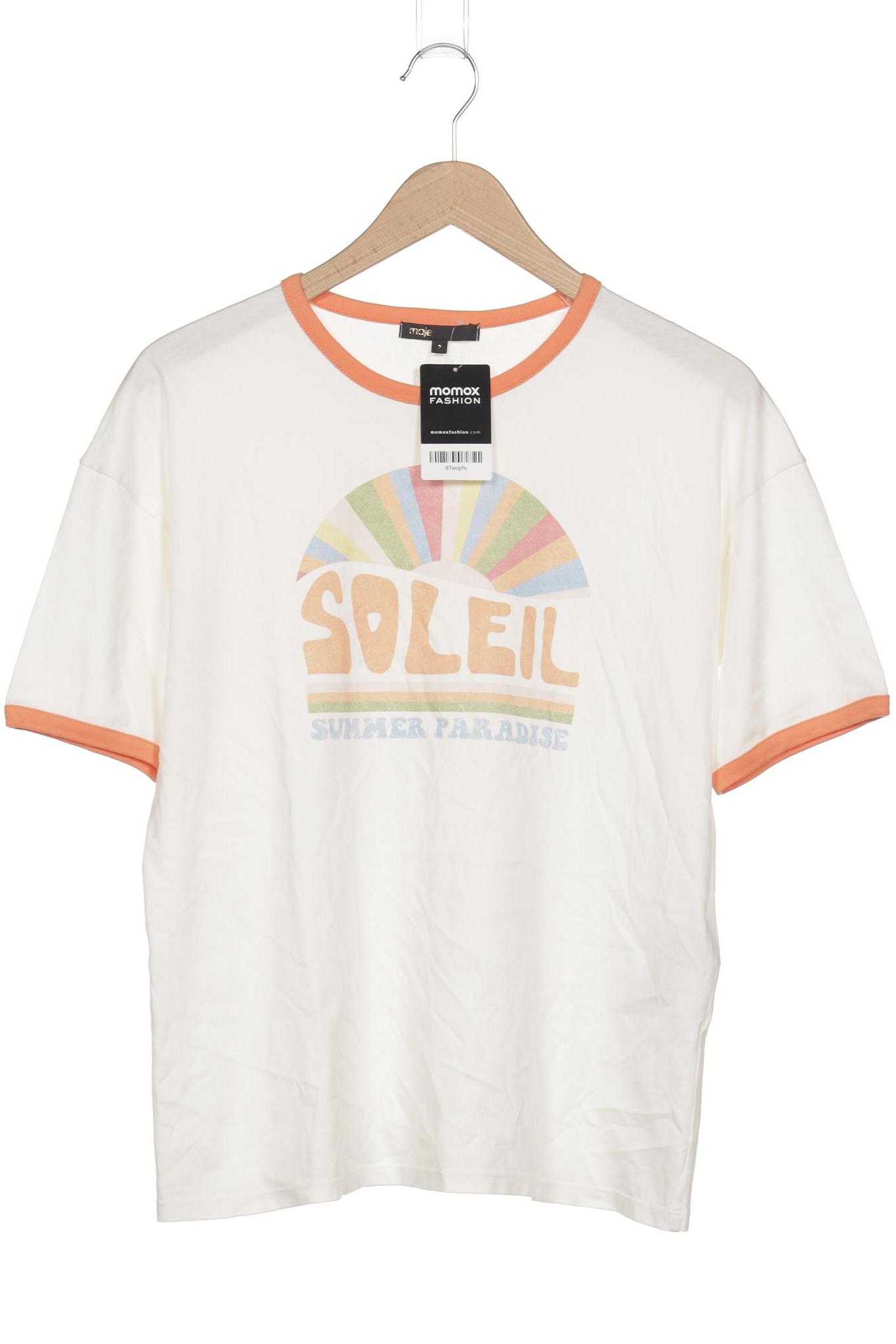 

maje Damen T-Shirt, weiß, Gr. 38