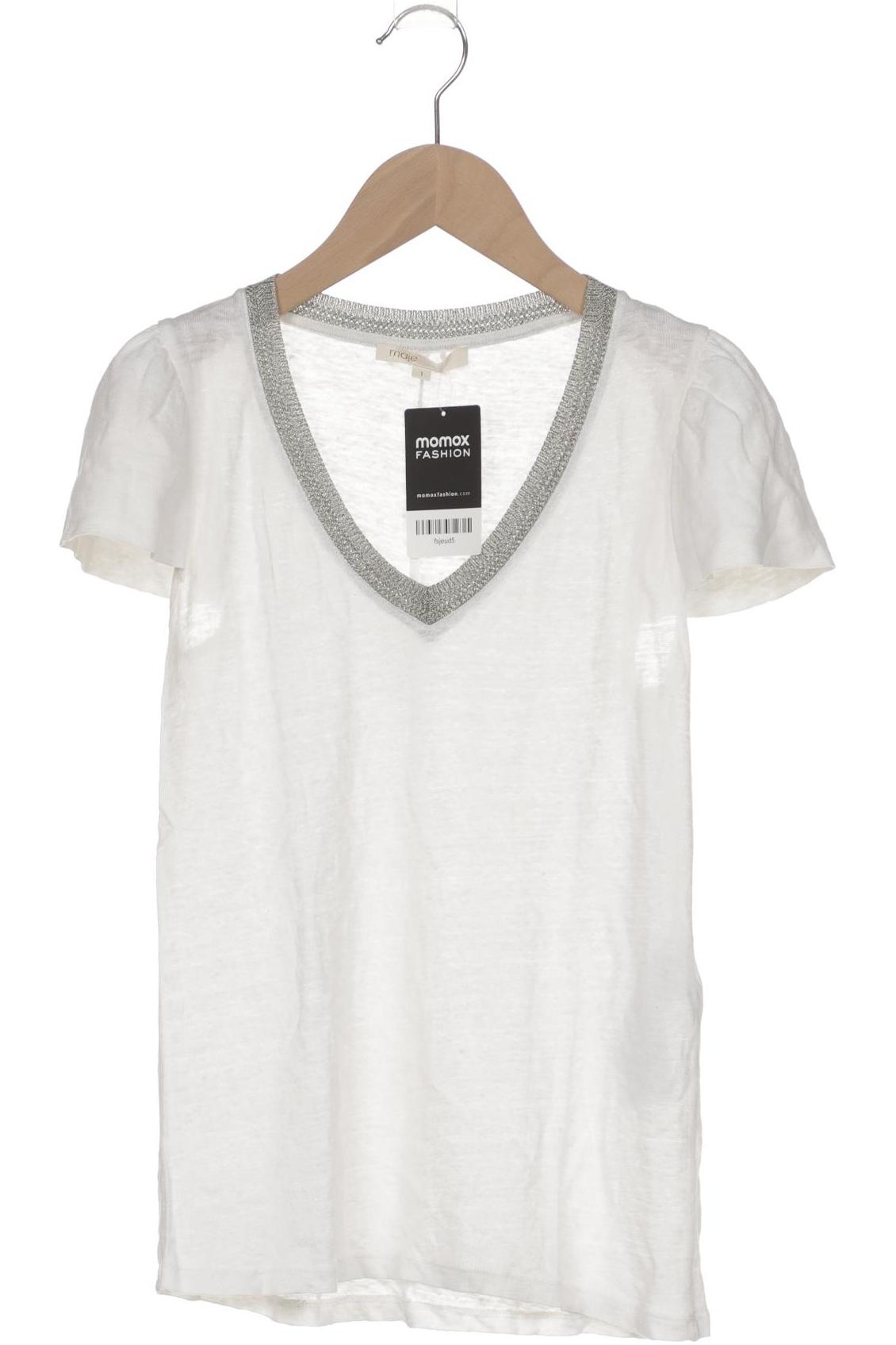 

maje Damen T-Shirt, weiß, Gr. 36