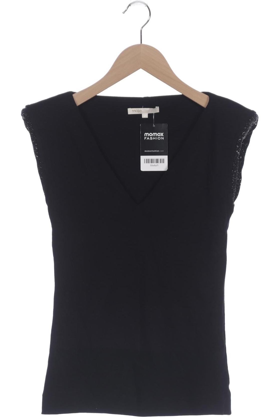 

maje Damen T-Shirt, schwarz, Gr. 38