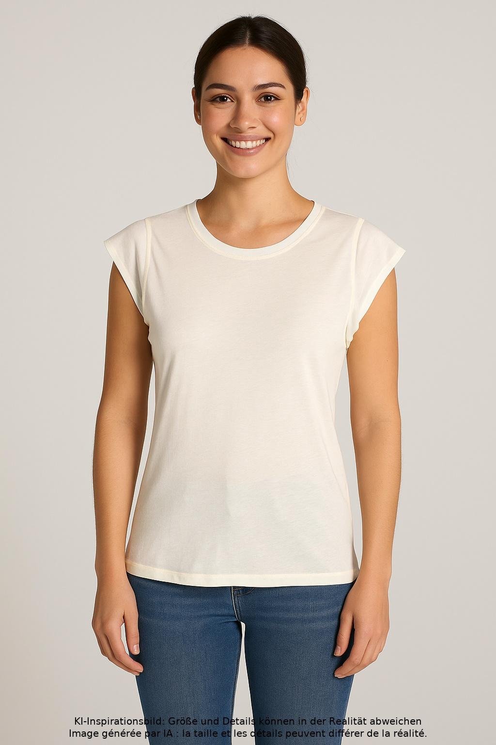 

maje Damen T-Shirt, cremeweiß, Gr. 36
