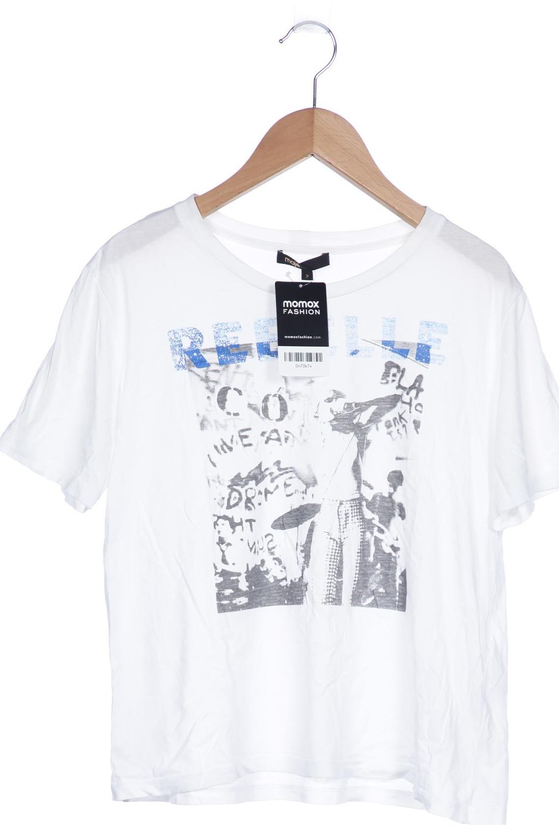

maje Damen T-Shirt, weiß, Gr. 38