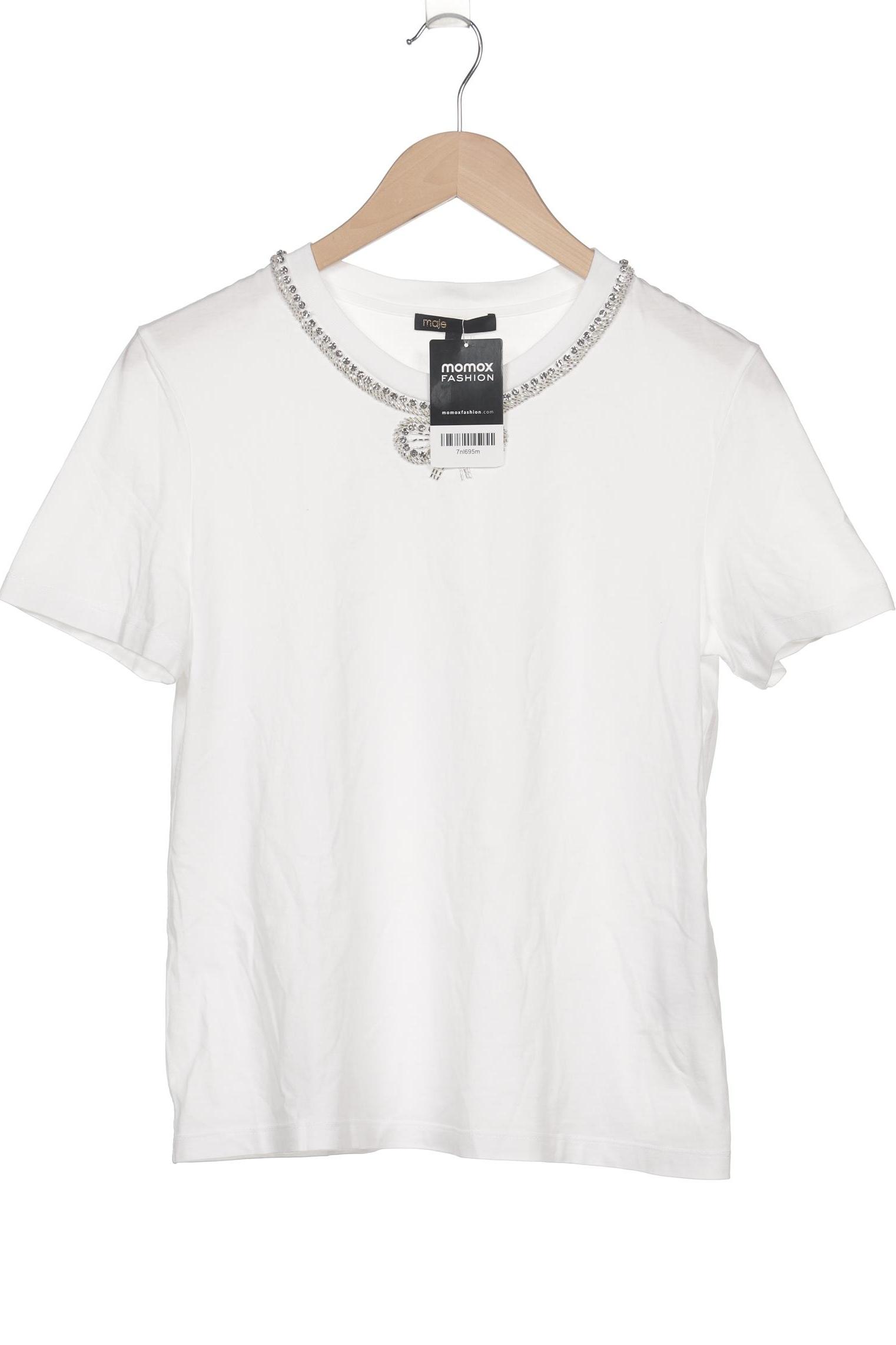 

maje Damen T-Shirt, weiß, Gr. 38