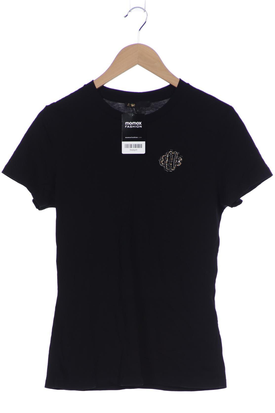

maje Damen T-Shirt, schwarz, Gr. 38