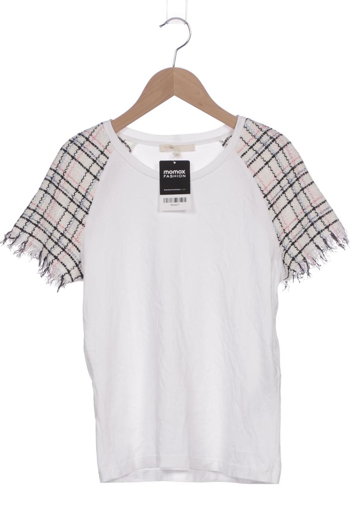 

maje Damen T-Shirt, weiß, Gr. 36