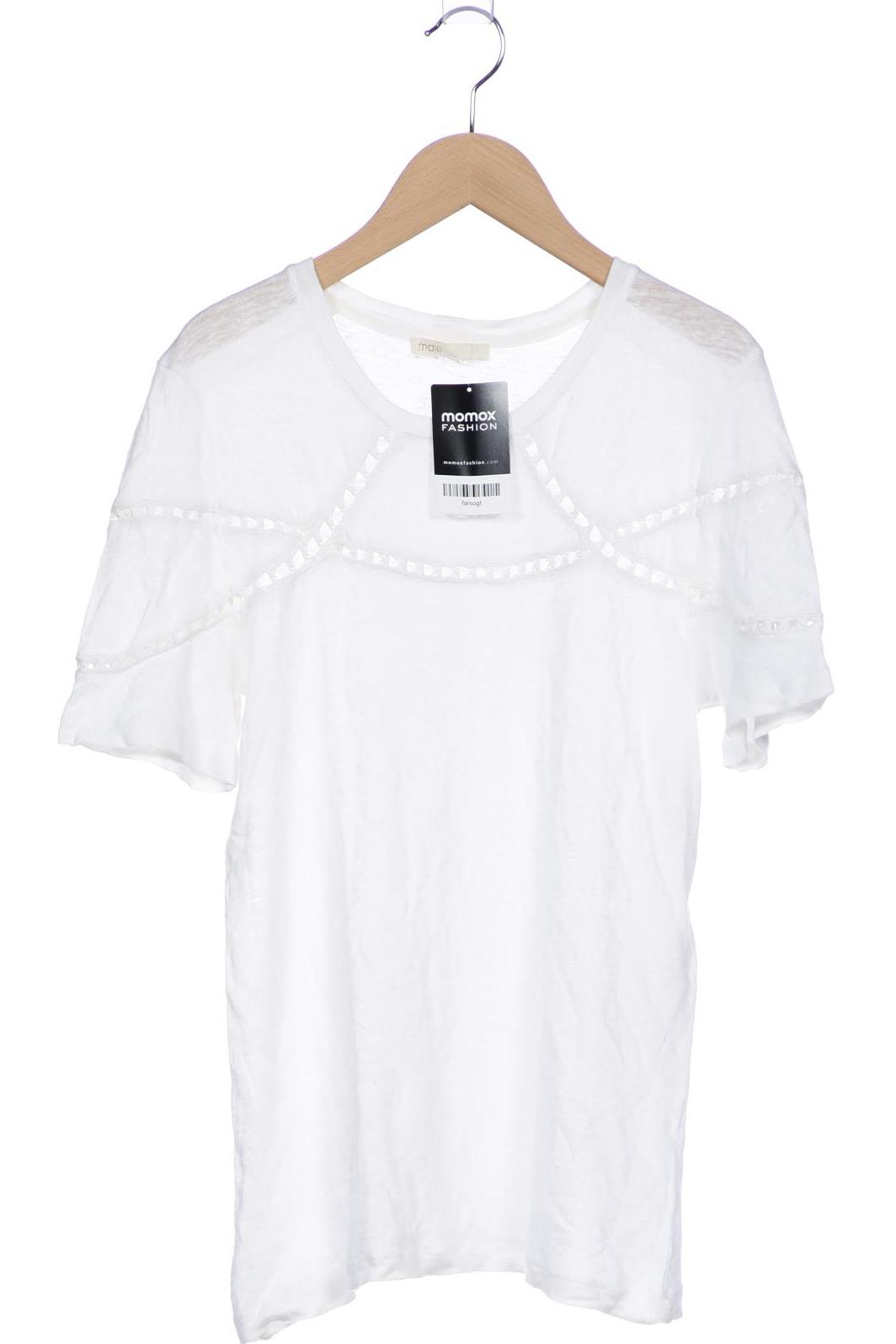

maje Damen T-Shirt, weiß, Gr. 38