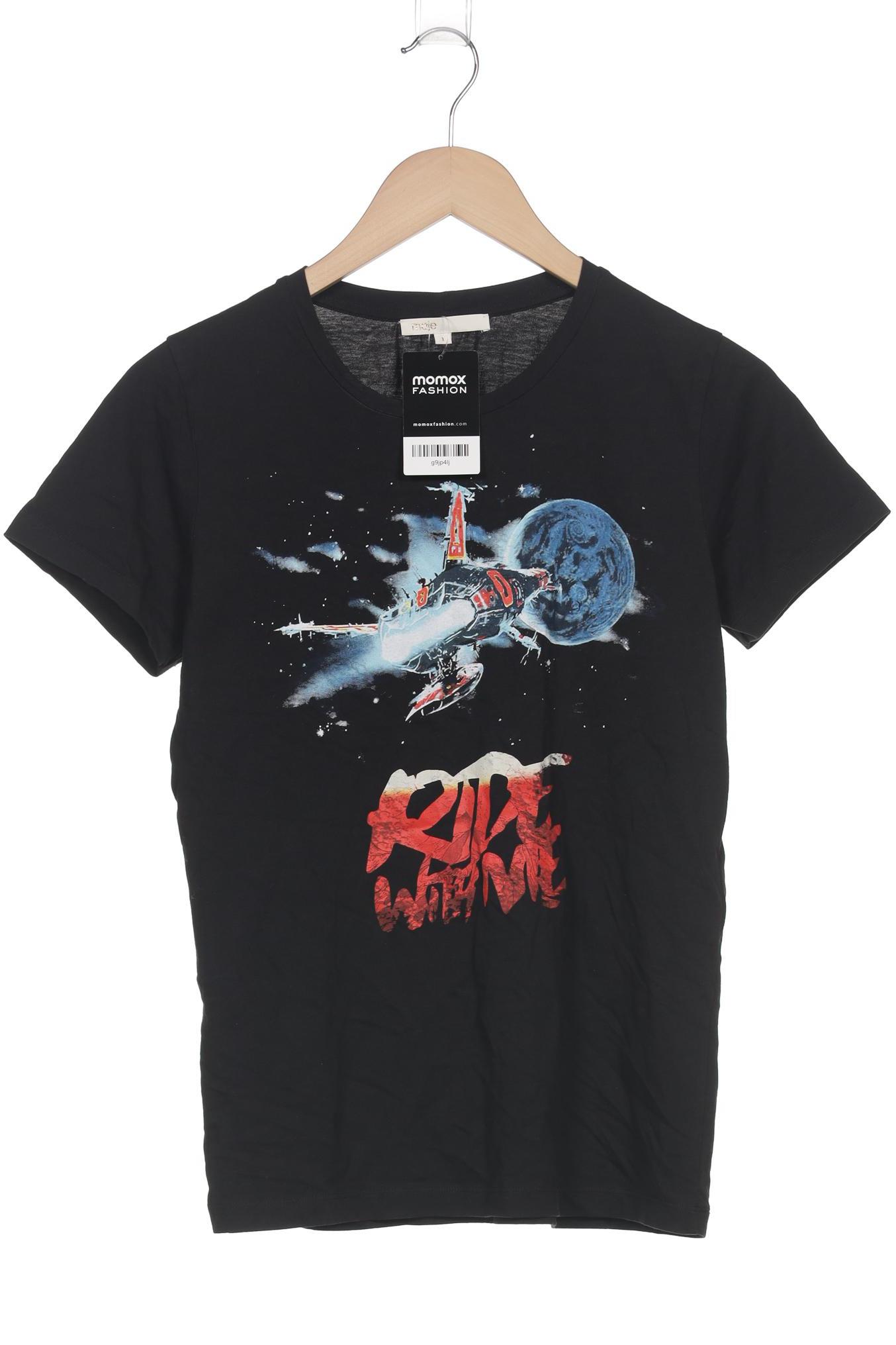 

maje Damen T-Shirt, schwarz, Gr. 36