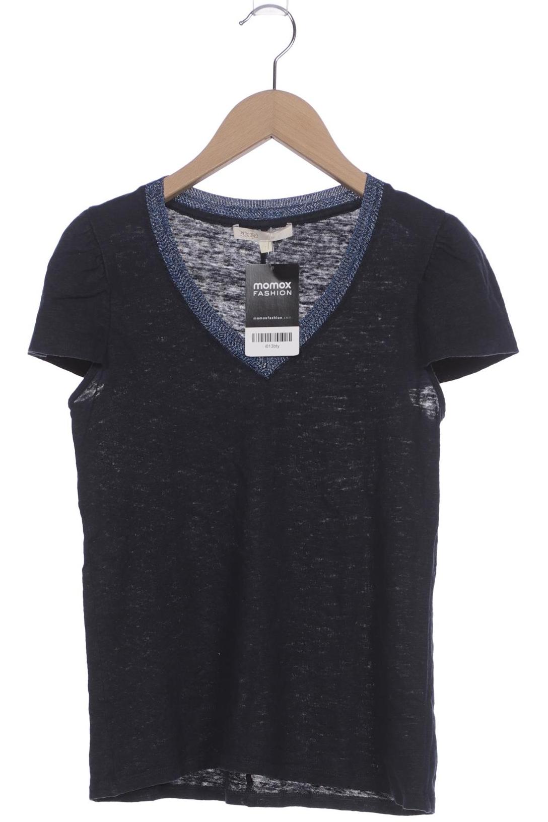 

maje Damen T-Shirt, marineblau, Gr. 36