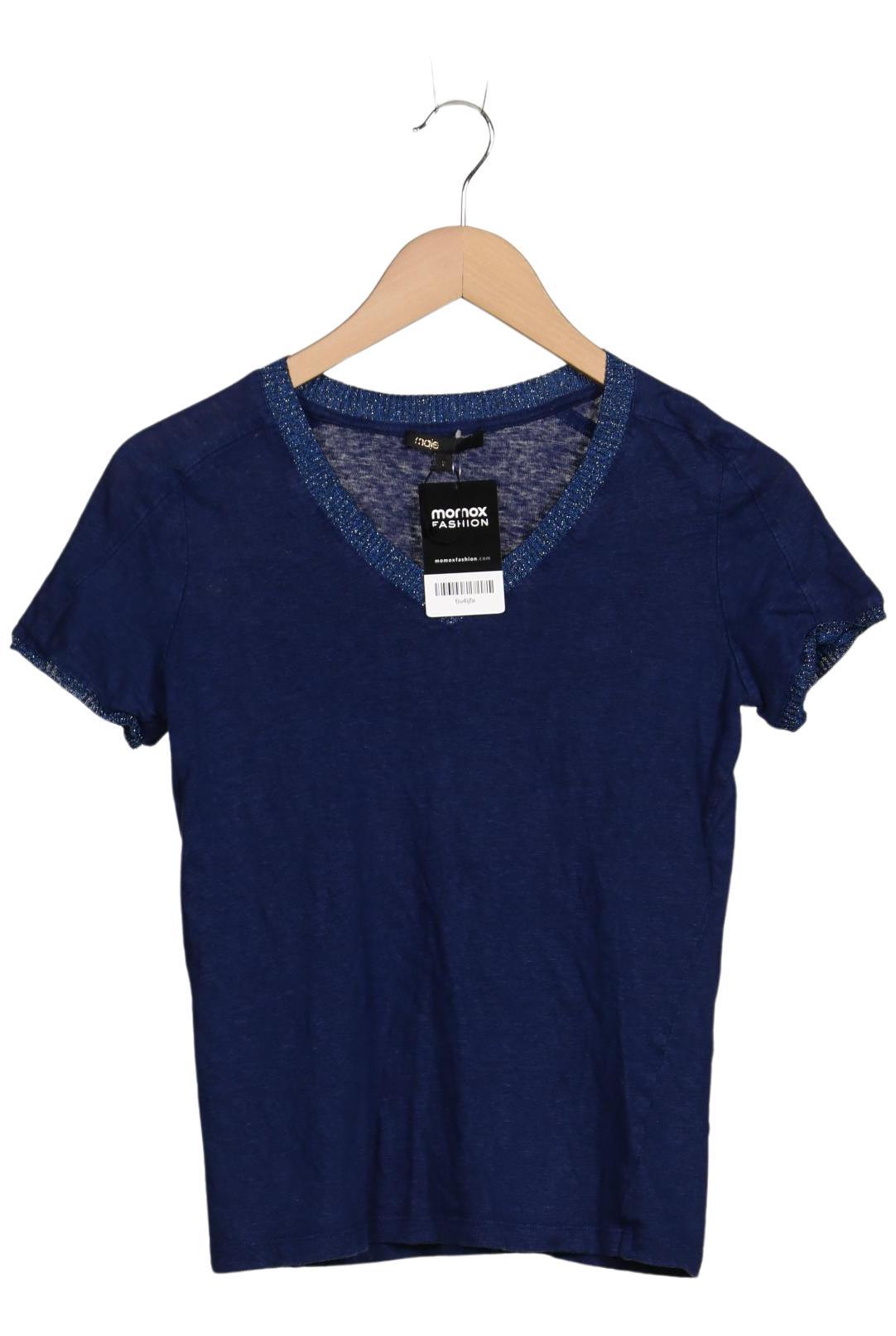 

maje Damen T-Shirt, blau, Gr. 38