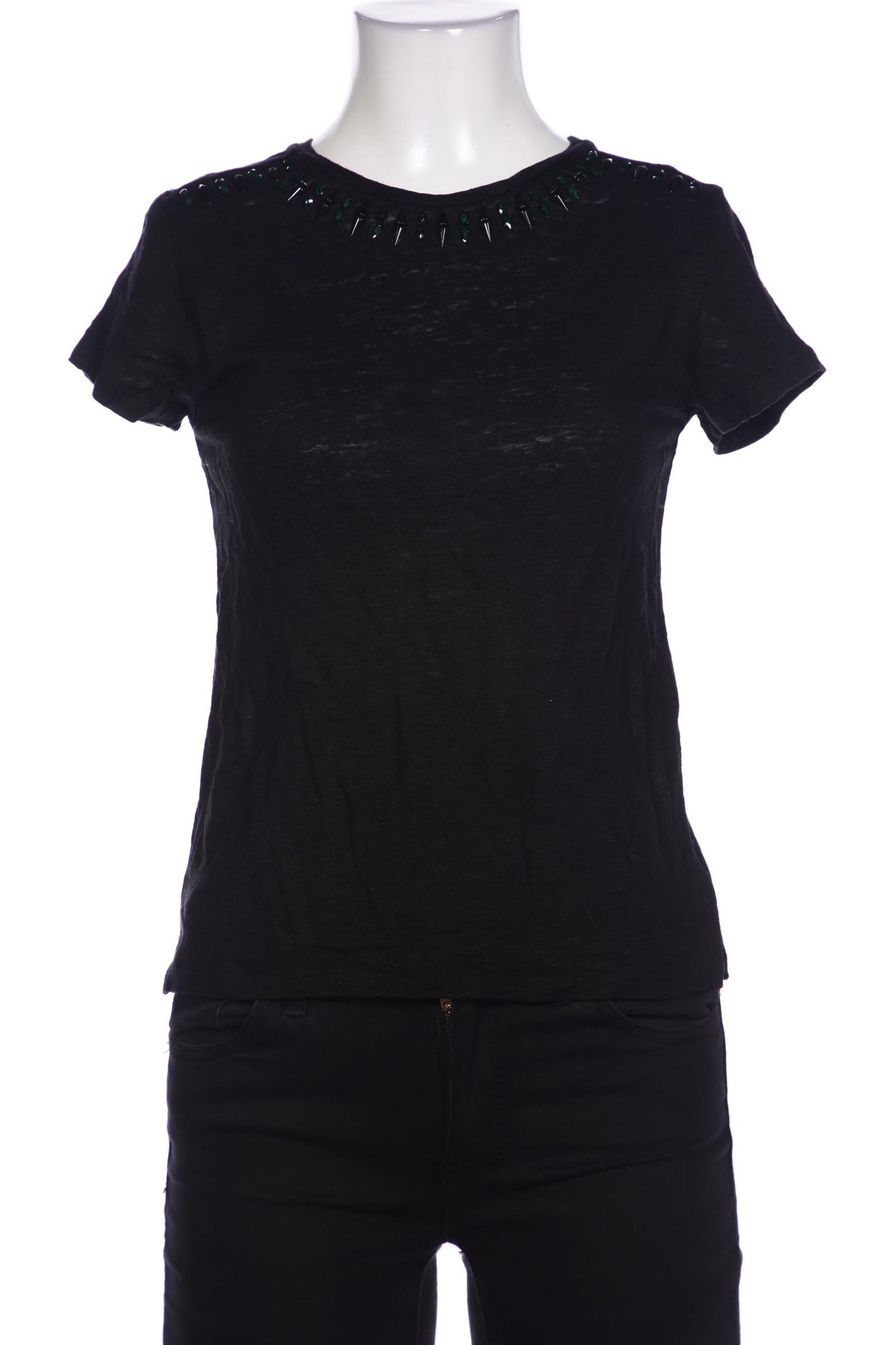 

maje Damen T-Shirt, schwarz, Gr. uni