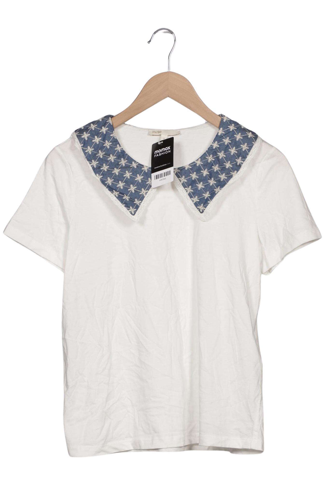 

maje Damen T-Shirt, weiß, Gr. 38