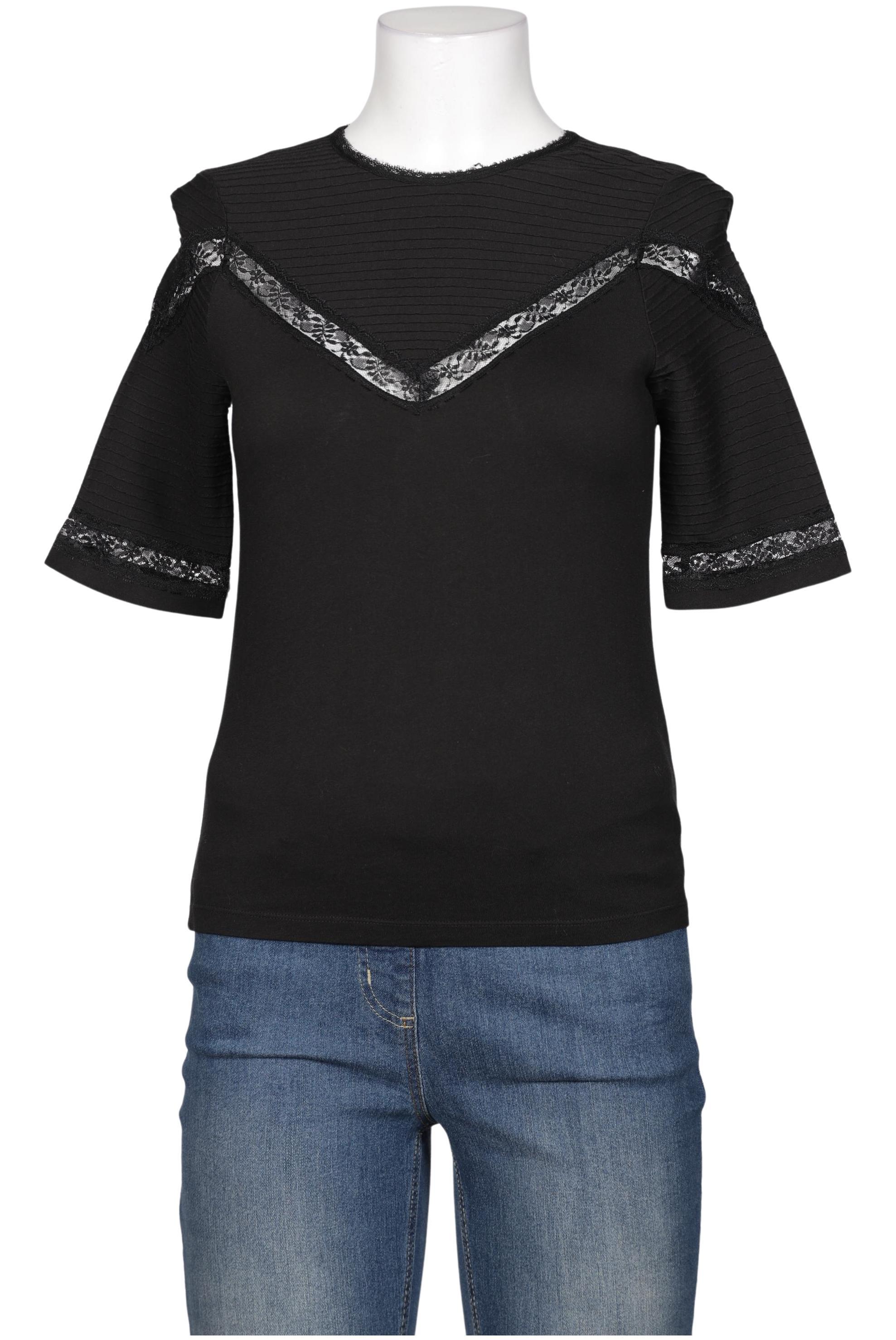 

maje Damen T-Shirt, schwarz, Gr. 36