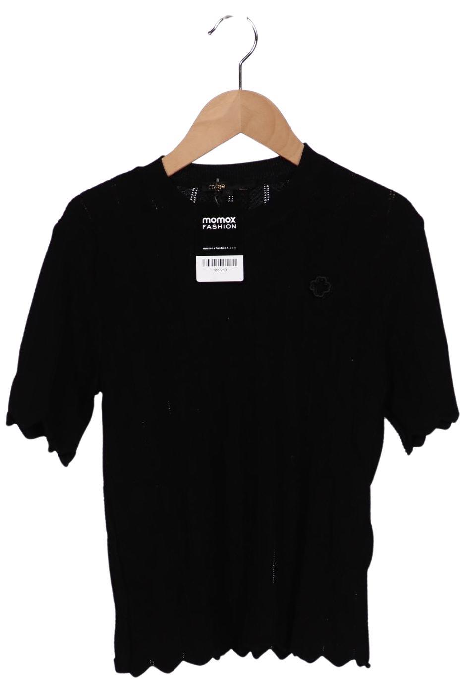 

maje Damen T-Shirt, schwarz, Gr. 36