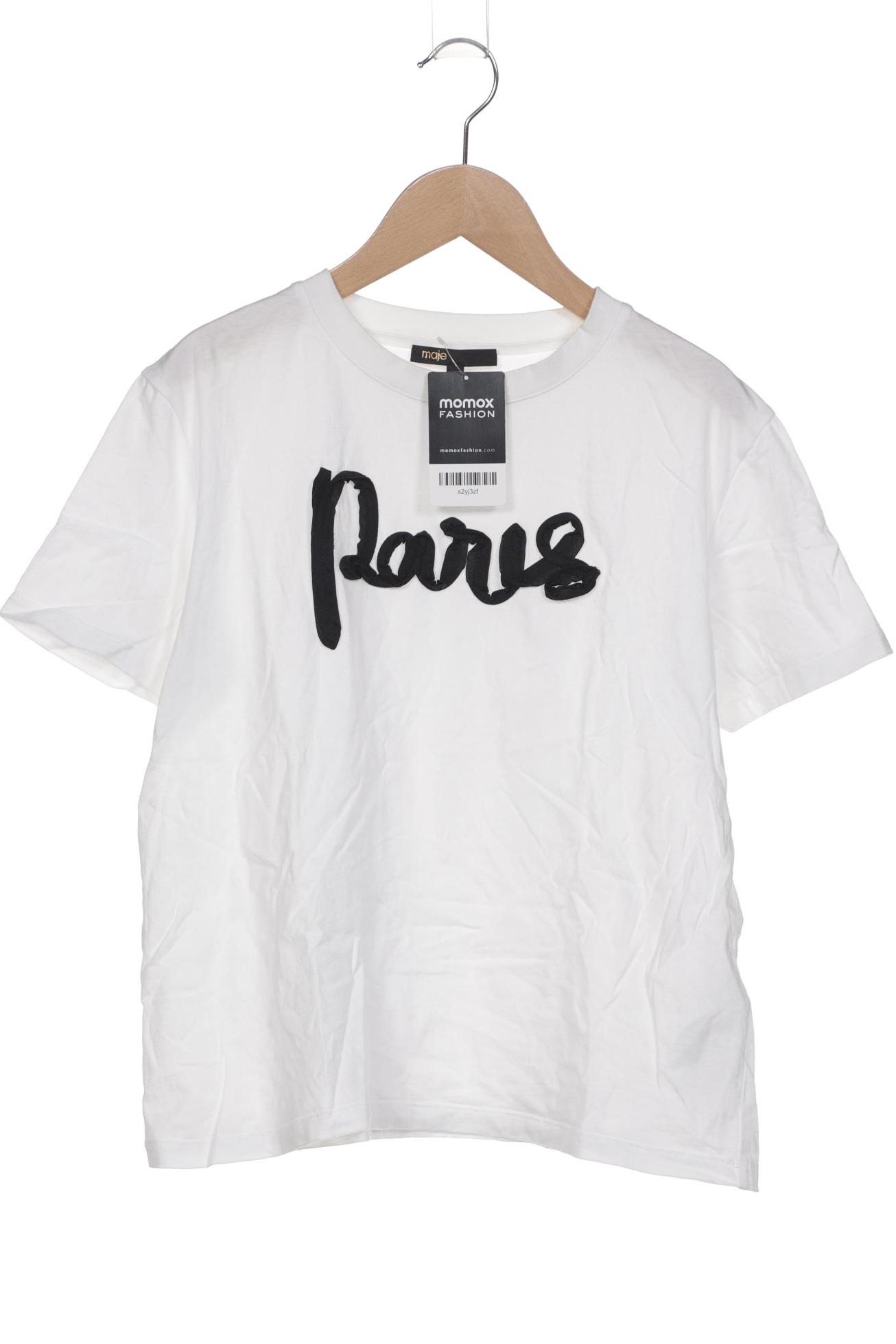

maje Damen T-Shirt, weiß, Gr. 36