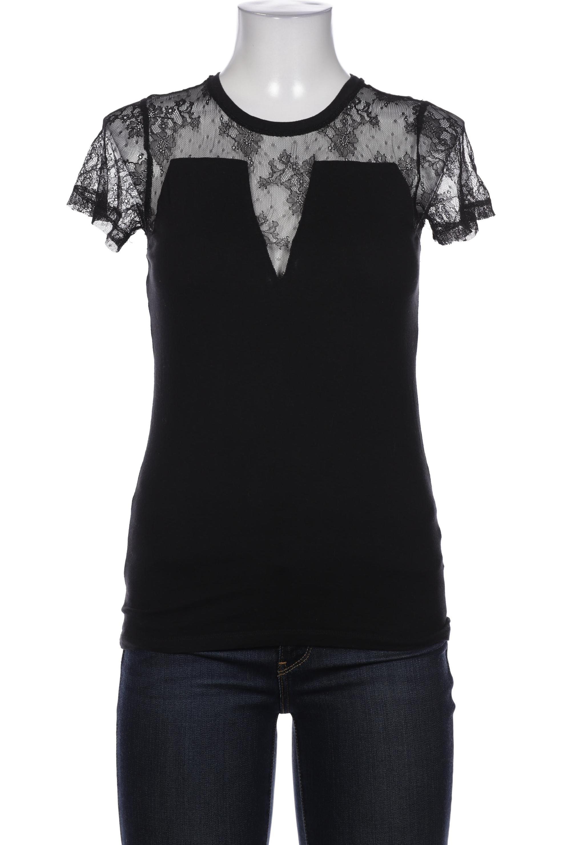 

maje Damen T-Shirt, schwarz, Gr. 38
