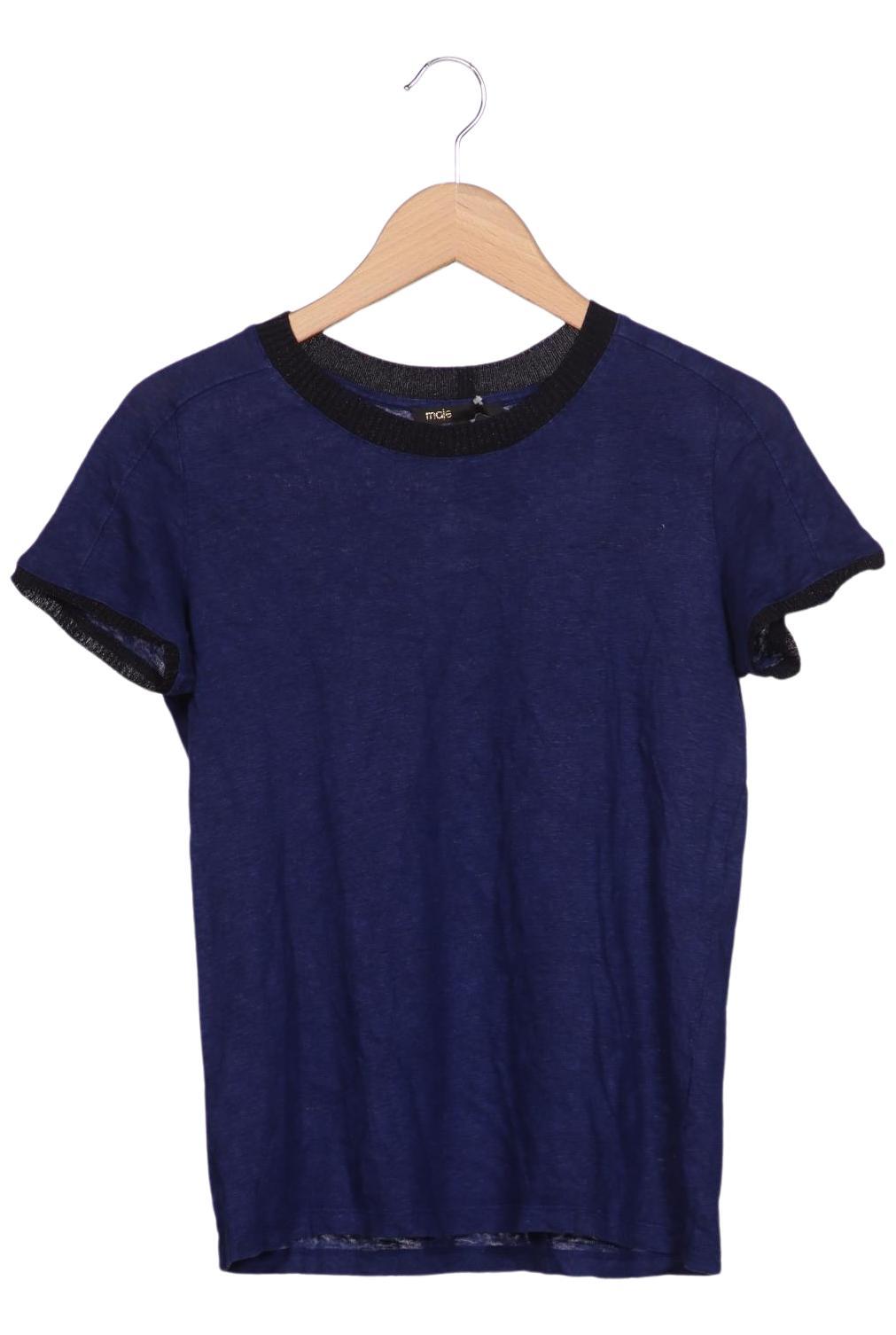 

maje Damen T-Shirt, marineblau, Gr. 36