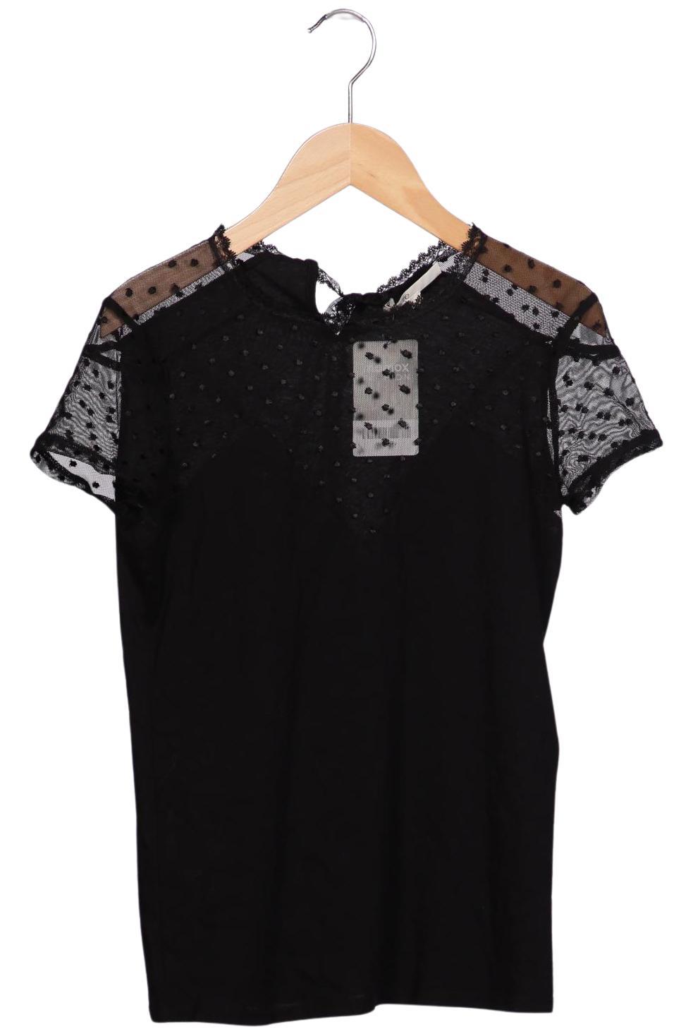 

maje Damen T-Shirt, schwarz, Gr. 36