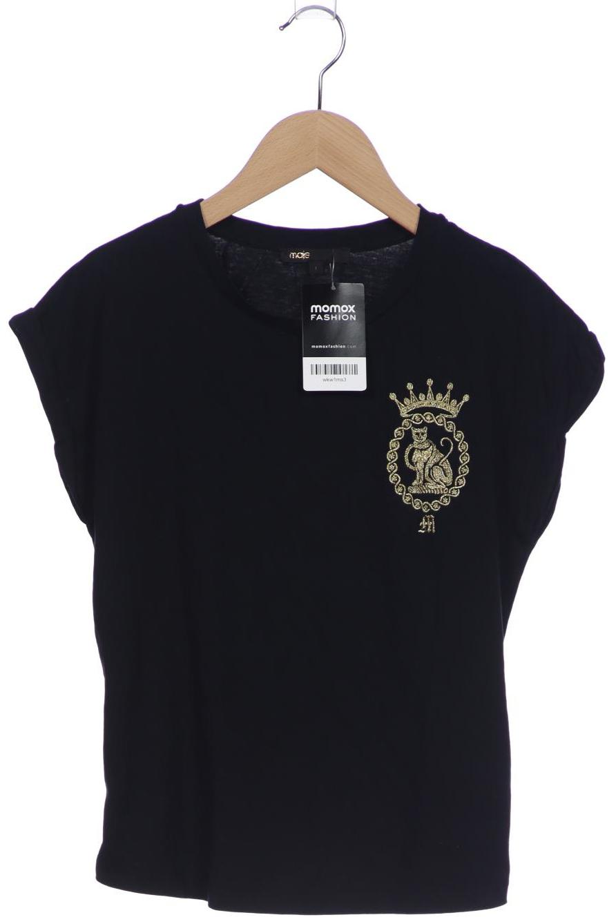 

maje Damen T-Shirt, schwarz, Gr. 36